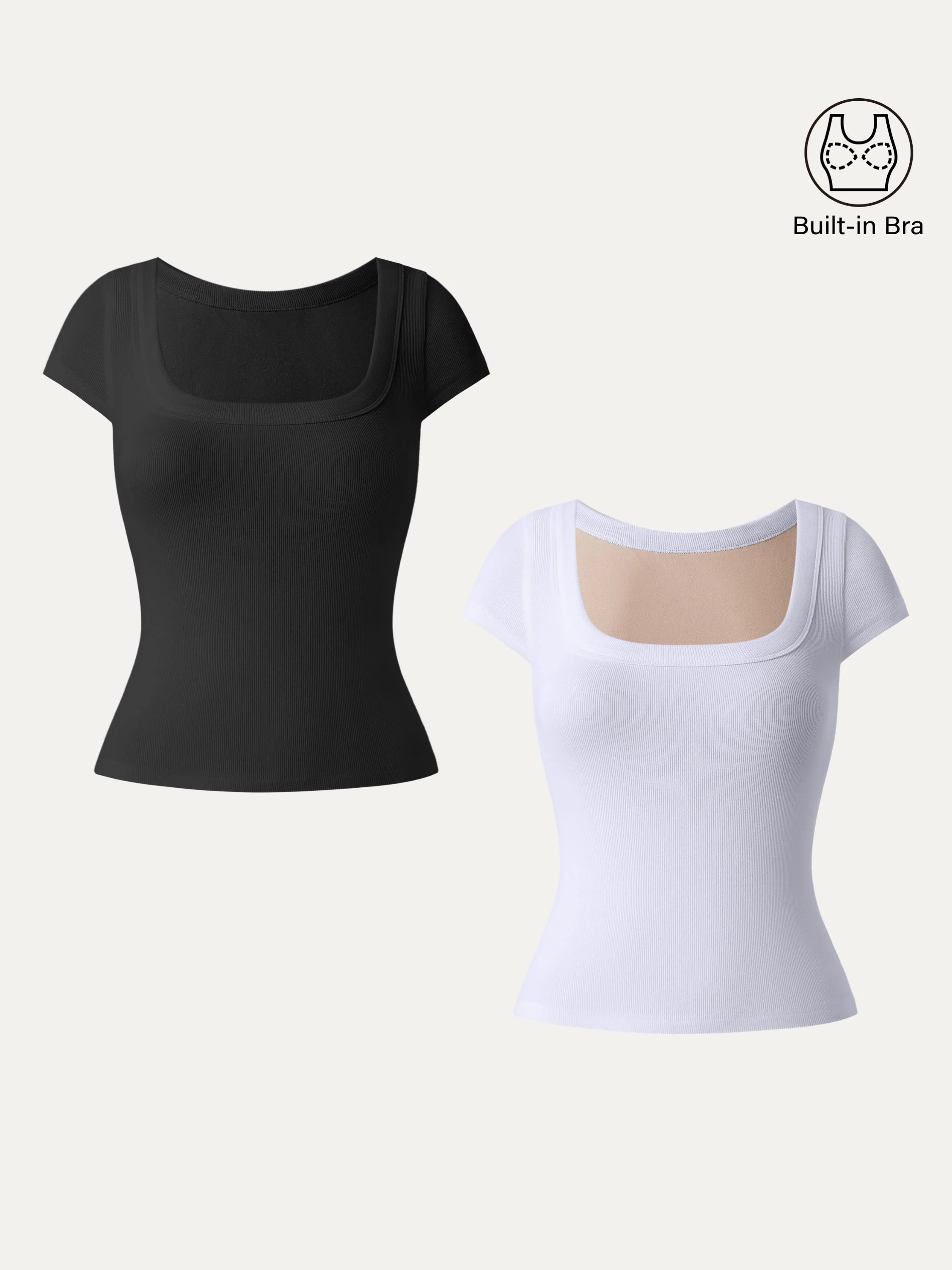 Stretchable Cotton Square Neck Cap Sleeve Bra