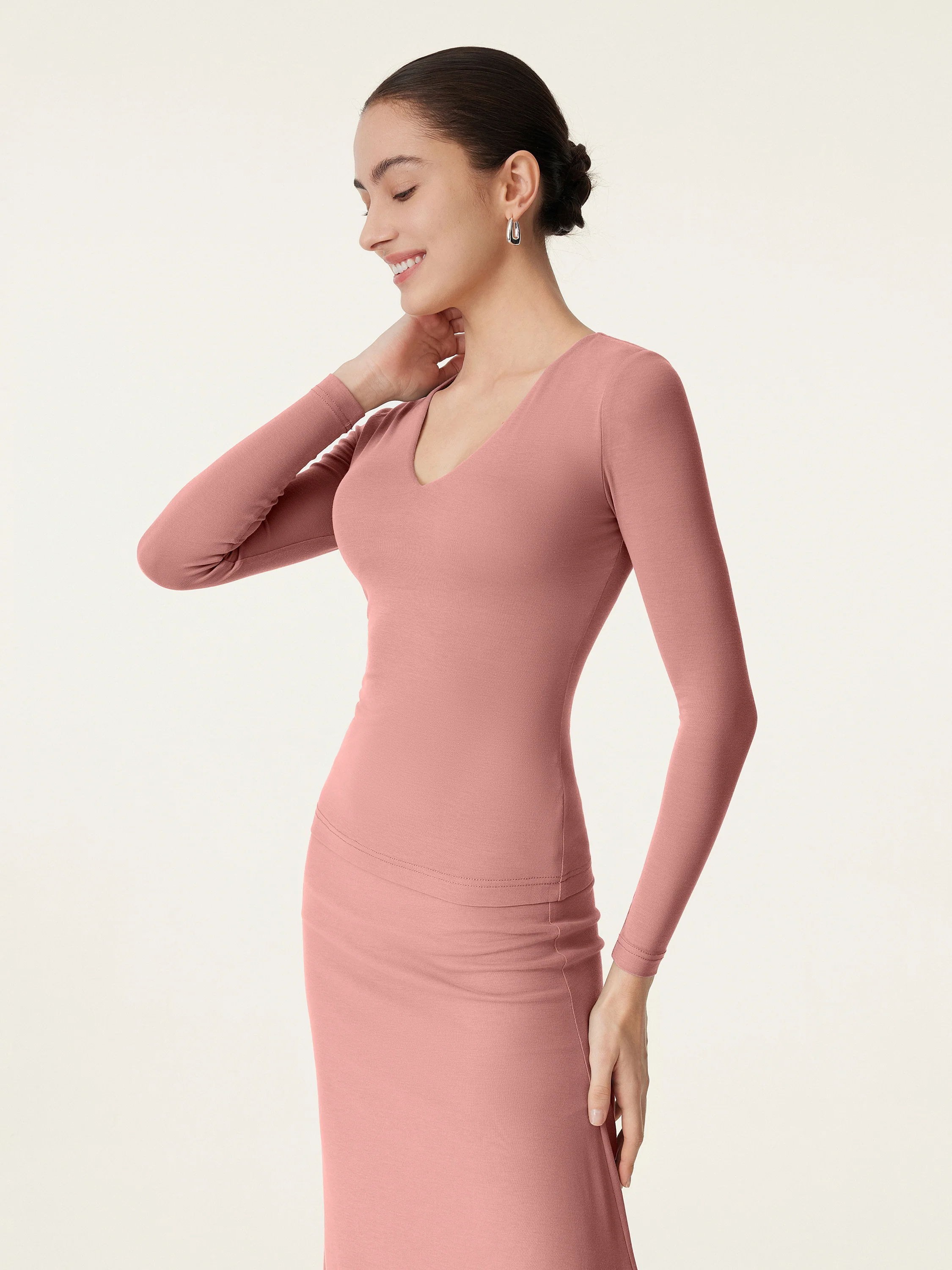 V-neck Long Sleeve Breathable Bra