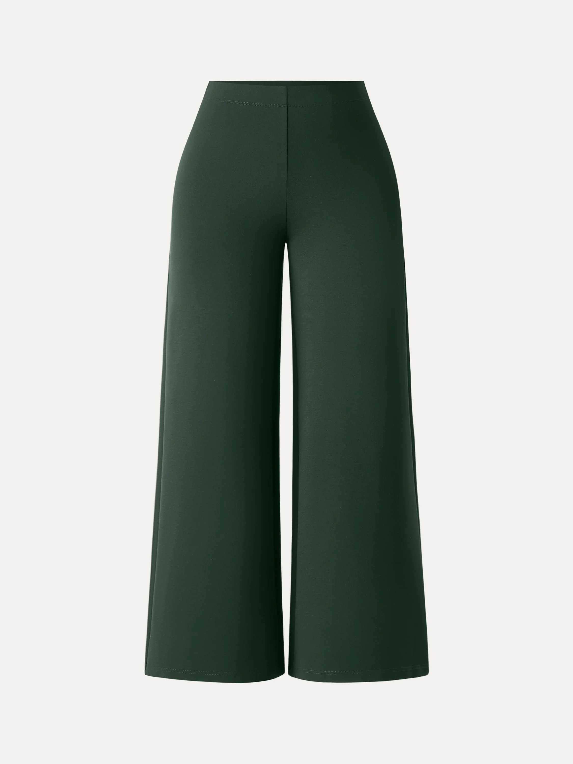 Tummy-Smooth Wide Leg Pull-on Pants with Pockets