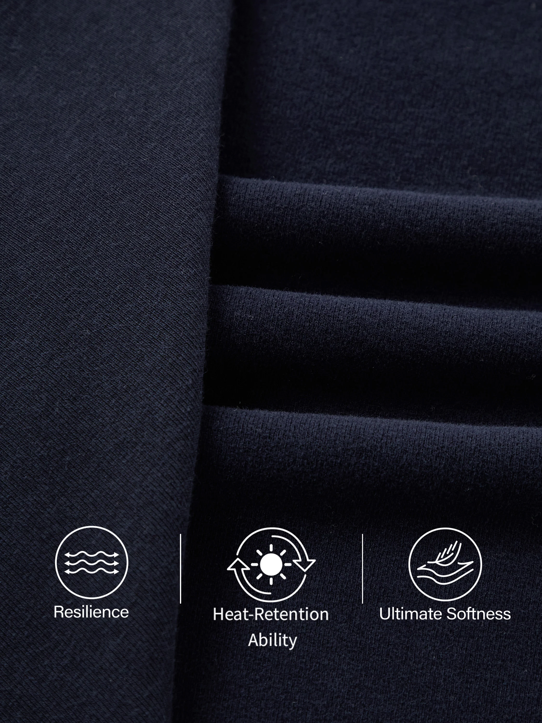 Heat Long Sleeves Mock - neck Tucked Midi Dress