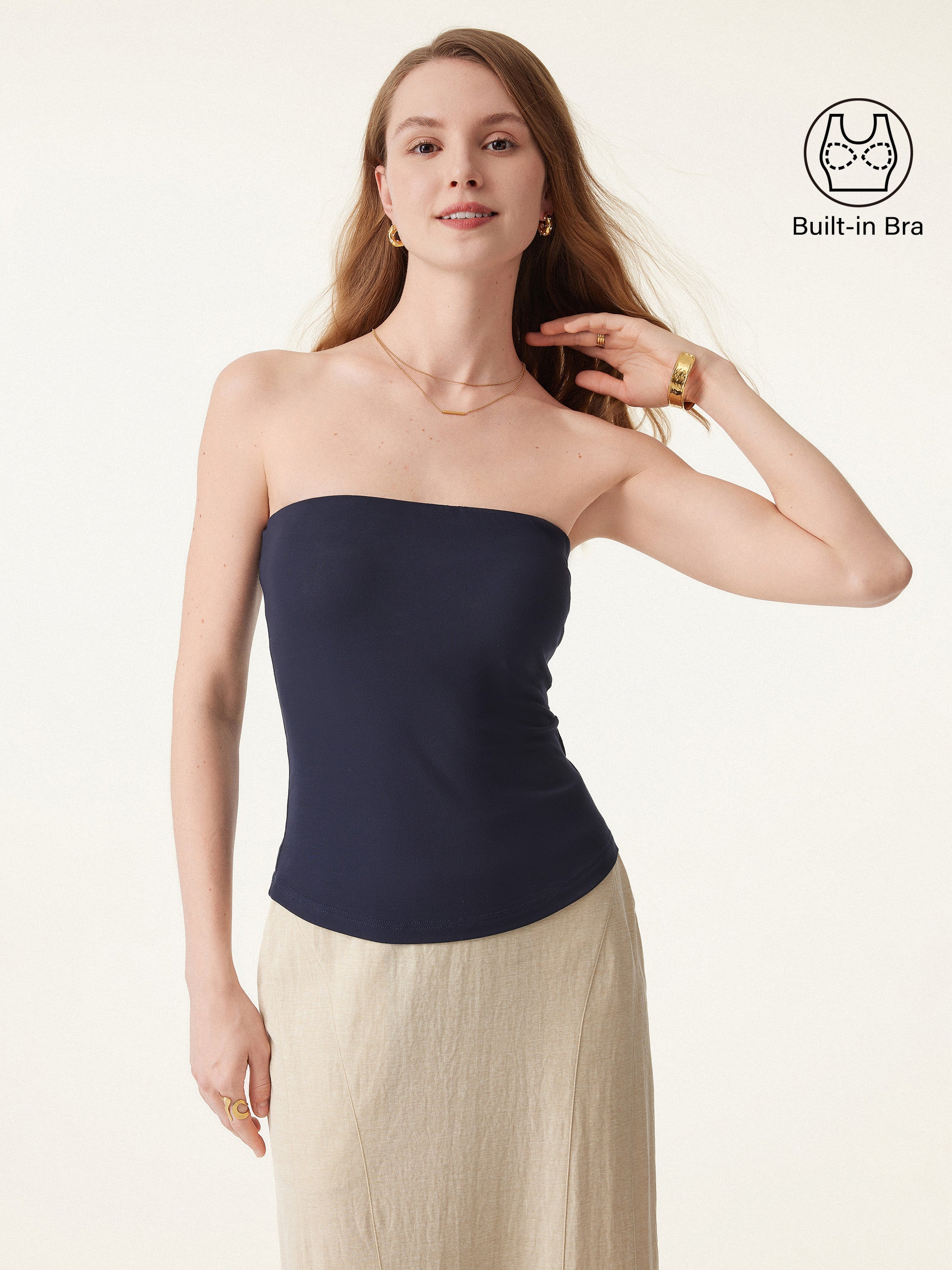 2Pcs Set Non-slip Essential Tube Brami Top