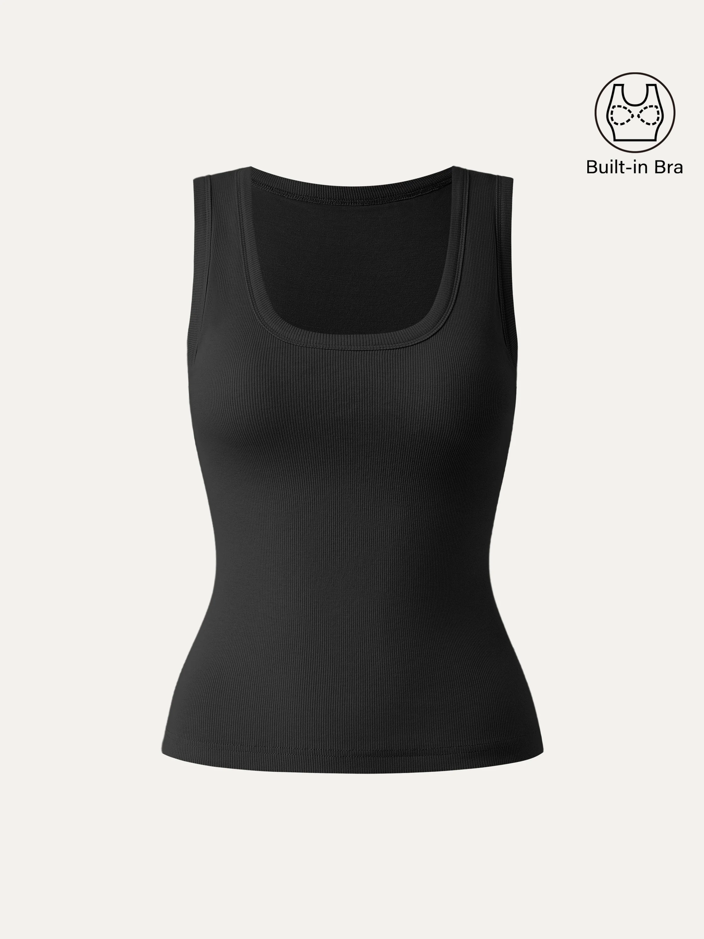 Scoop Neck Cotton Breathable Tank Top