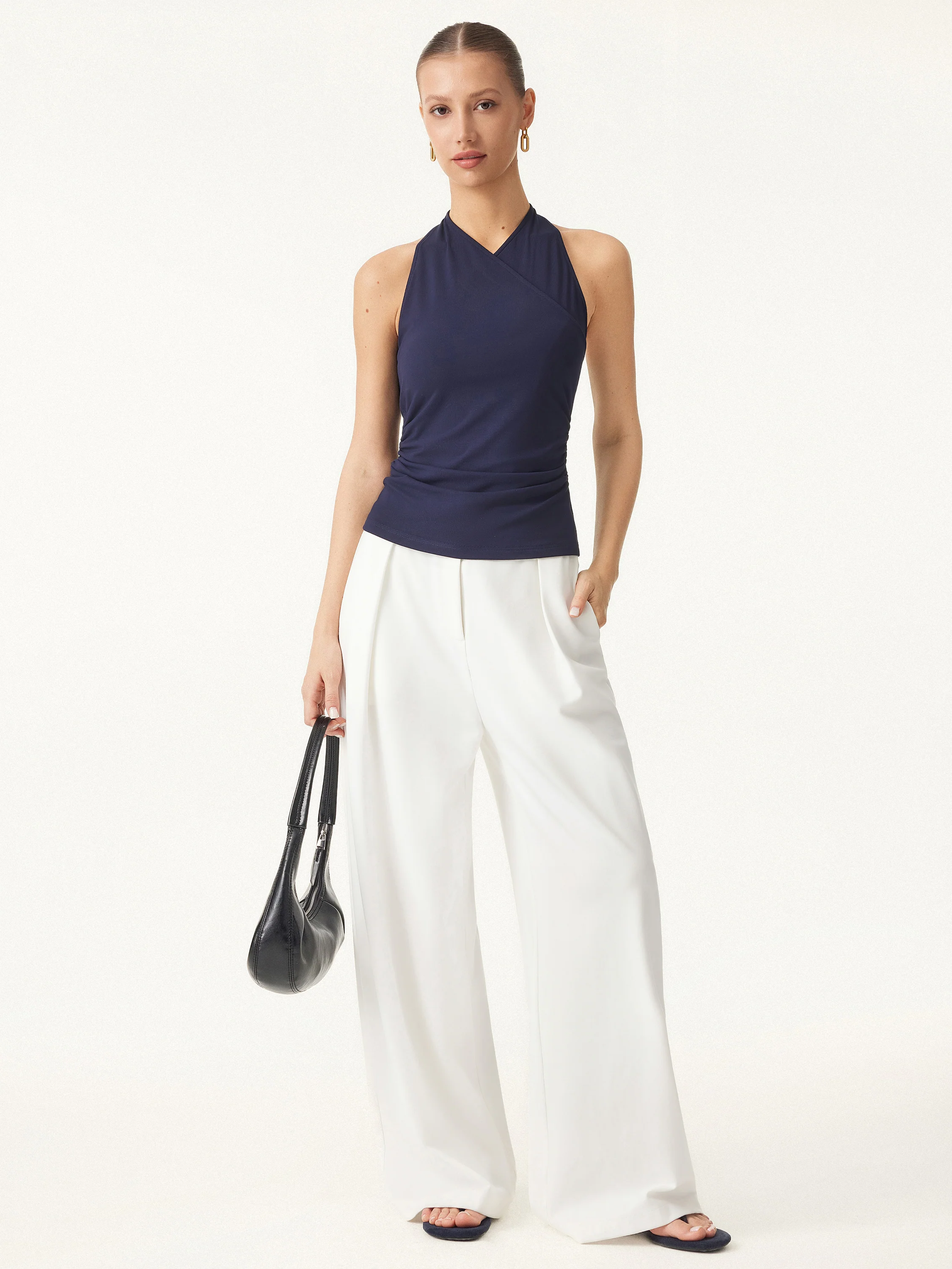 Ultra-soft Wrap Sleeveless Top