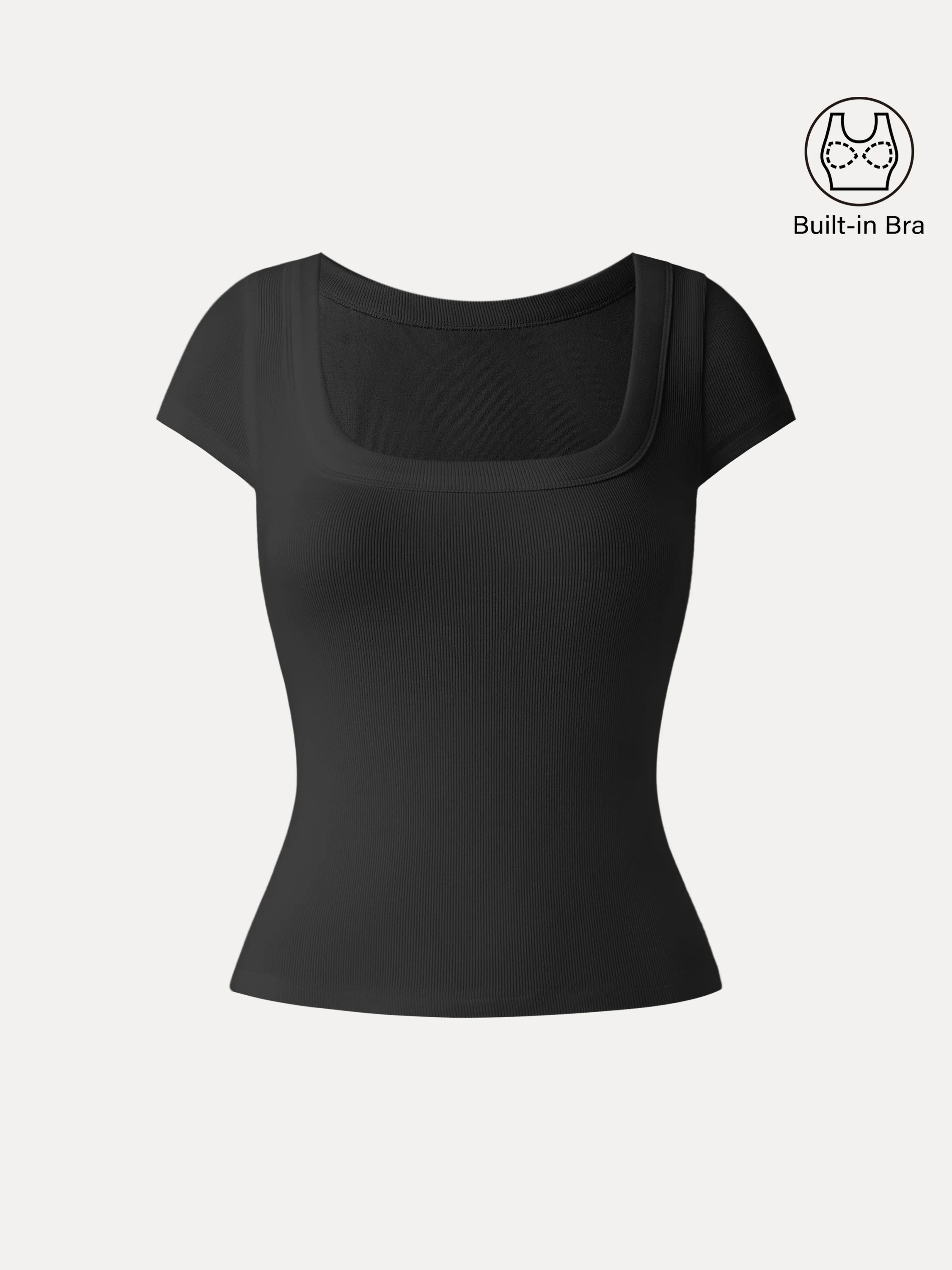 Stretchable Cotton Square Neck Cap Sleeve Bra