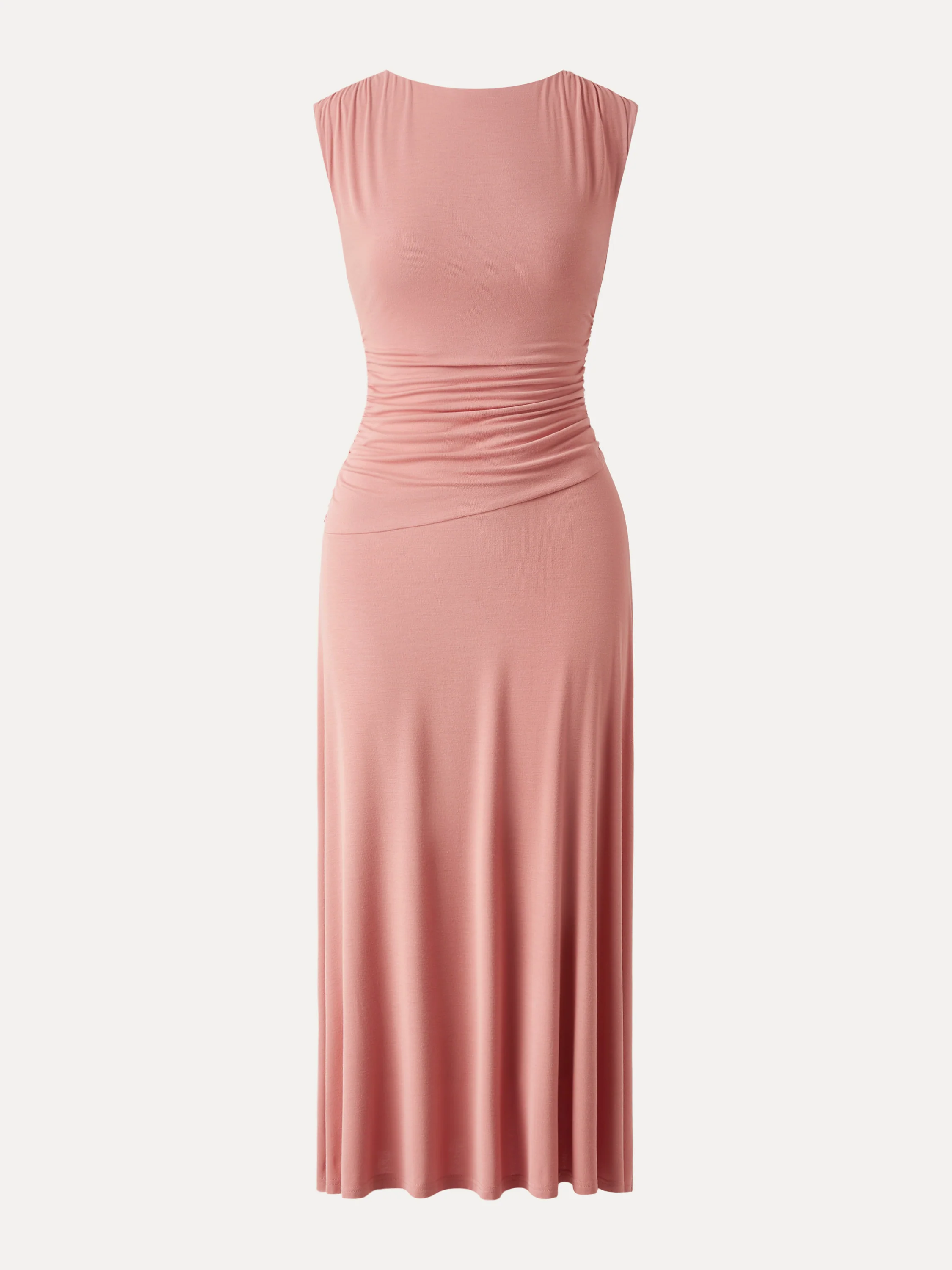 Cooling Side Ruched Maxi Dress