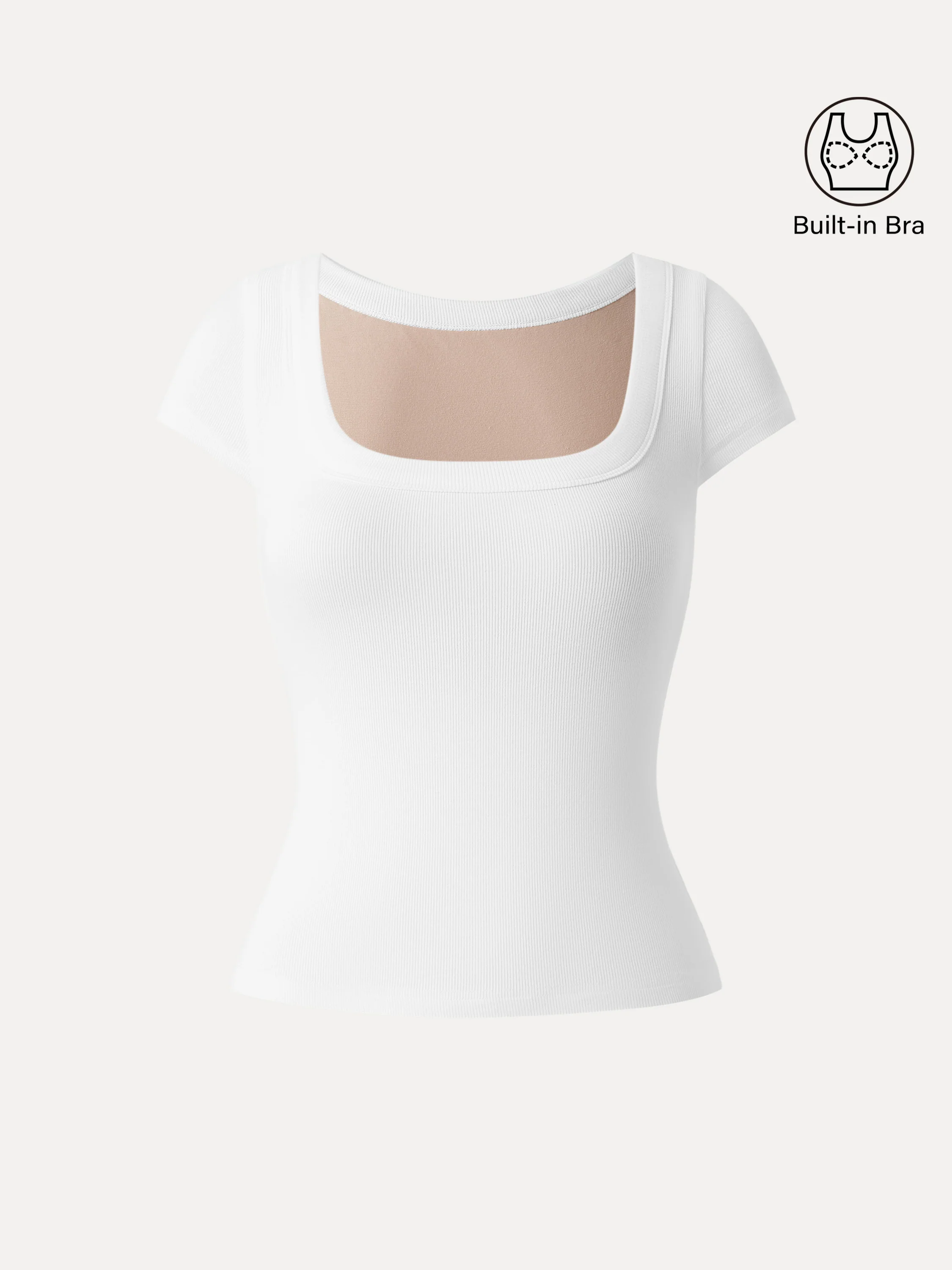 Stretchable Cotton Square Neck Cap Sleeve Bra