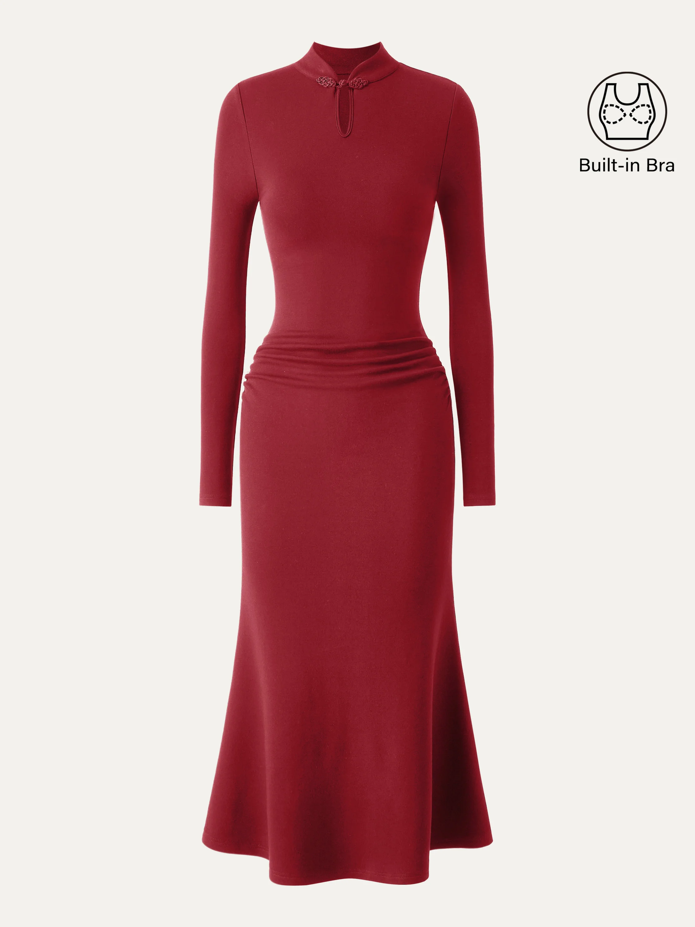 Mandarin Collar Mermaid Brami Dress