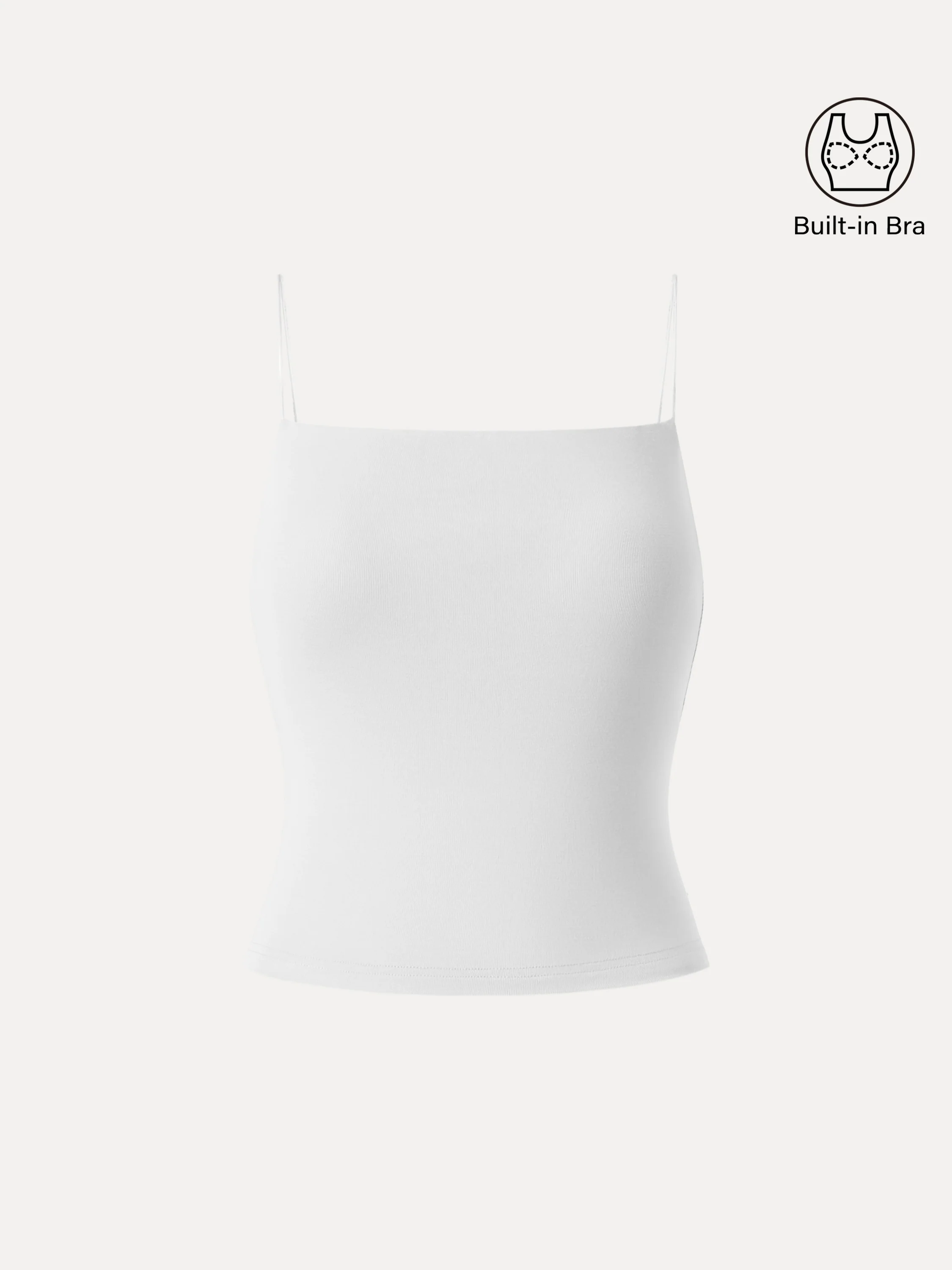 Spaghetti Strap Cropped Airy Bra