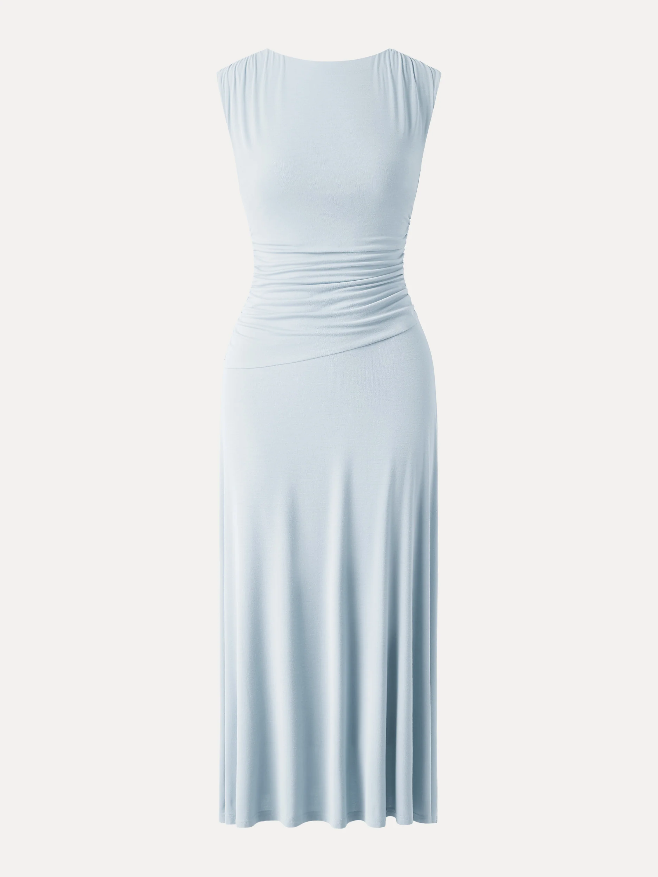 Cooling Side Ruched Maxi Dress