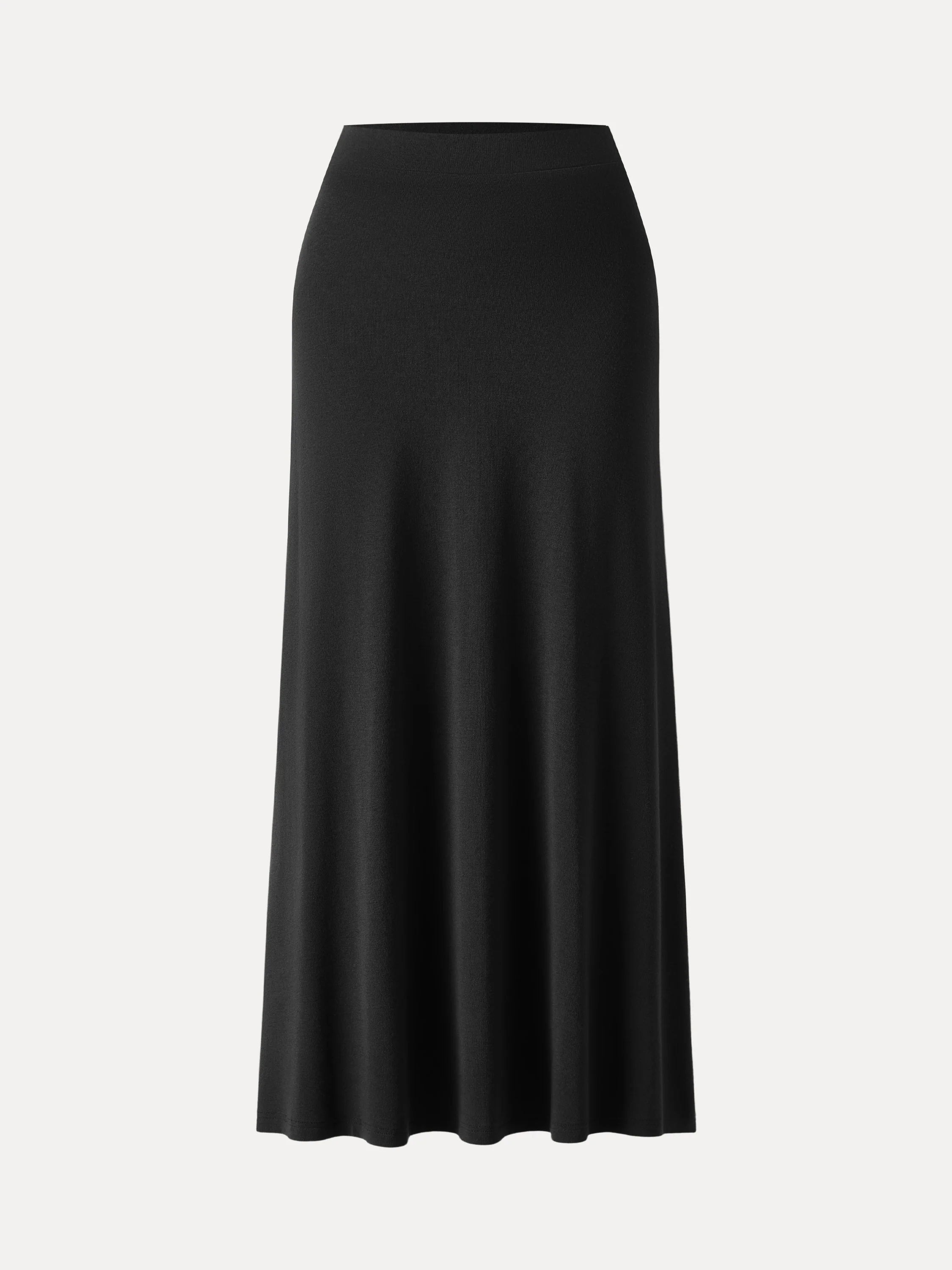 Light Warm Pull-on Circle Flared Maxi Skirt