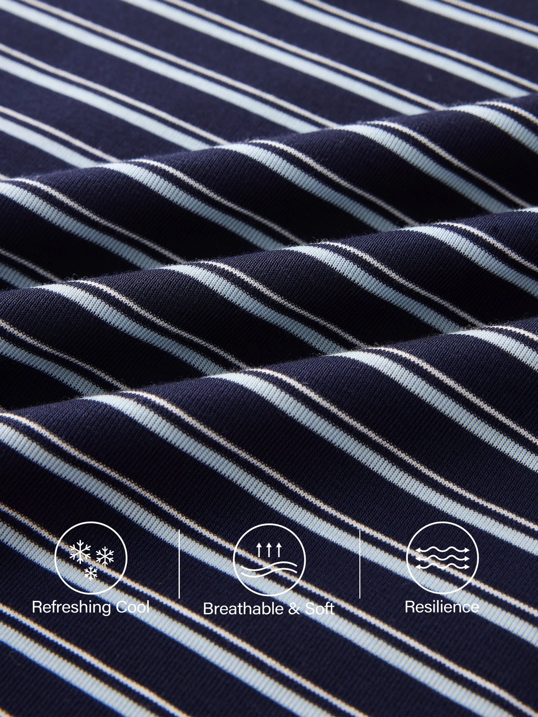 2-Piece Set of Striped Spaghetti Tops & Low-Rise Striped Midi Skirt