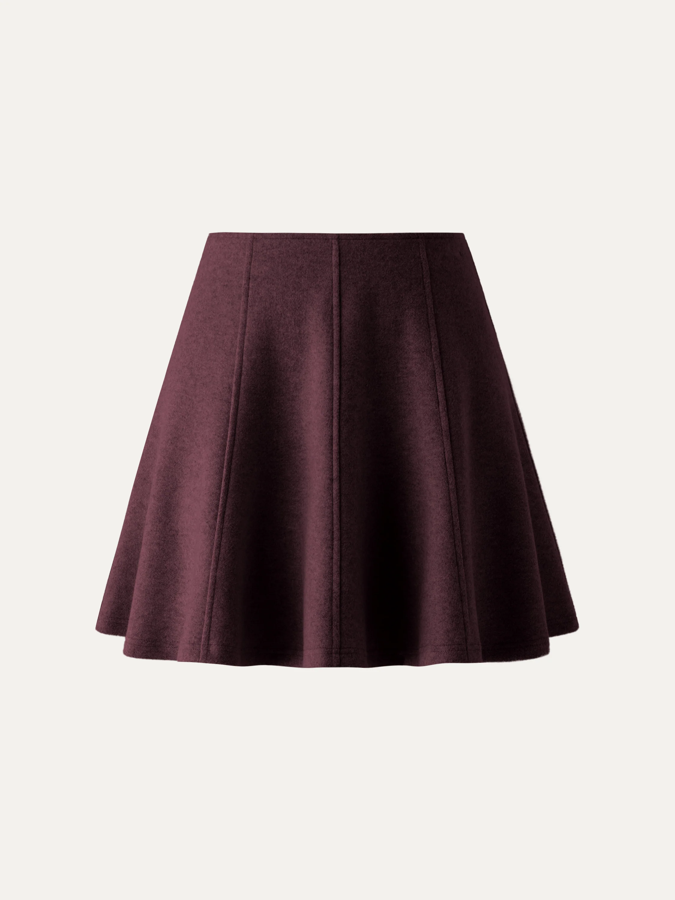 High-Waisted Flared Hem Mini Skirt
