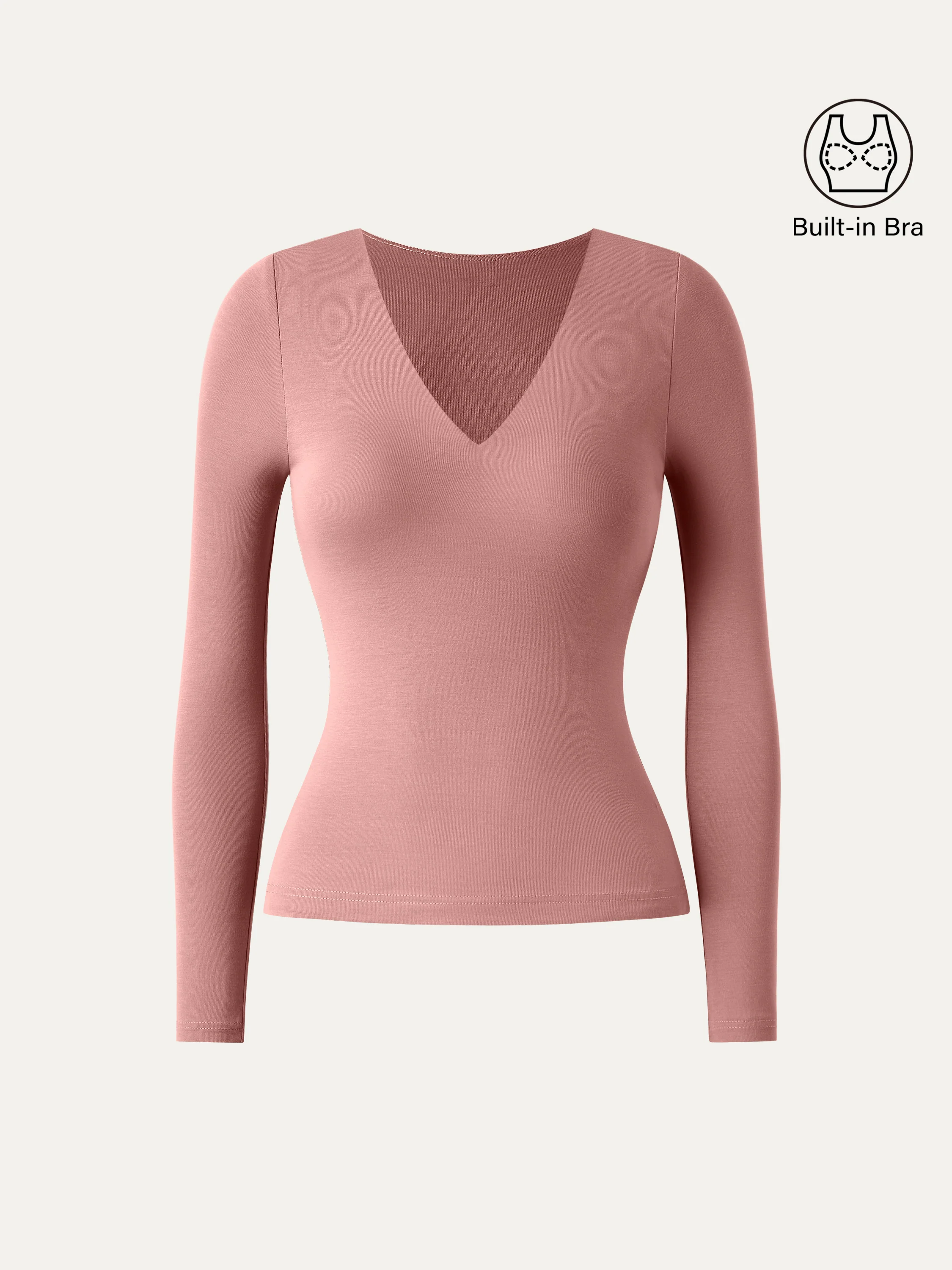 V-neck Long Sleeve Breathable Bra