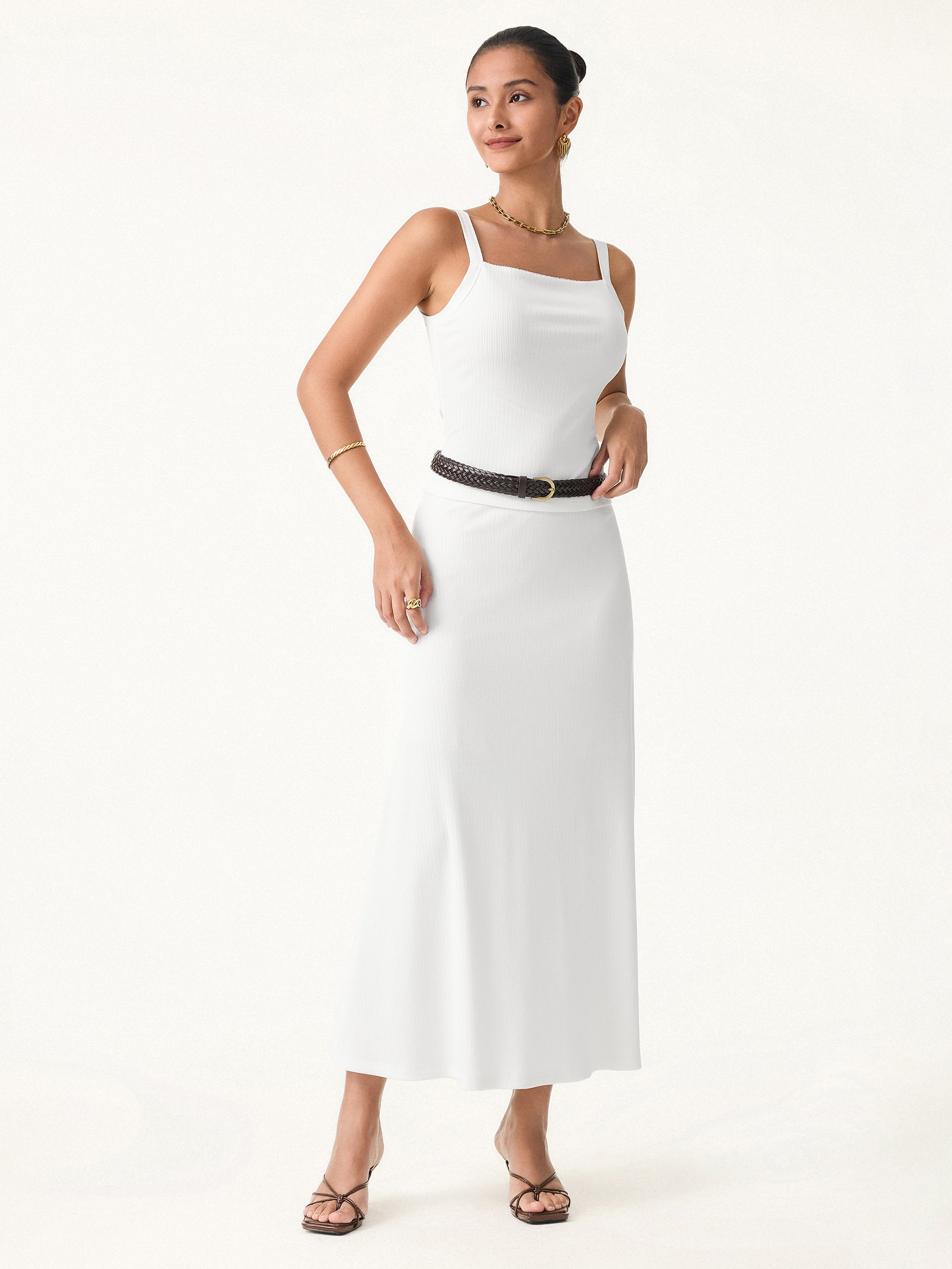 Stretch Cotton Pointelle Wide Straps Brami Tank