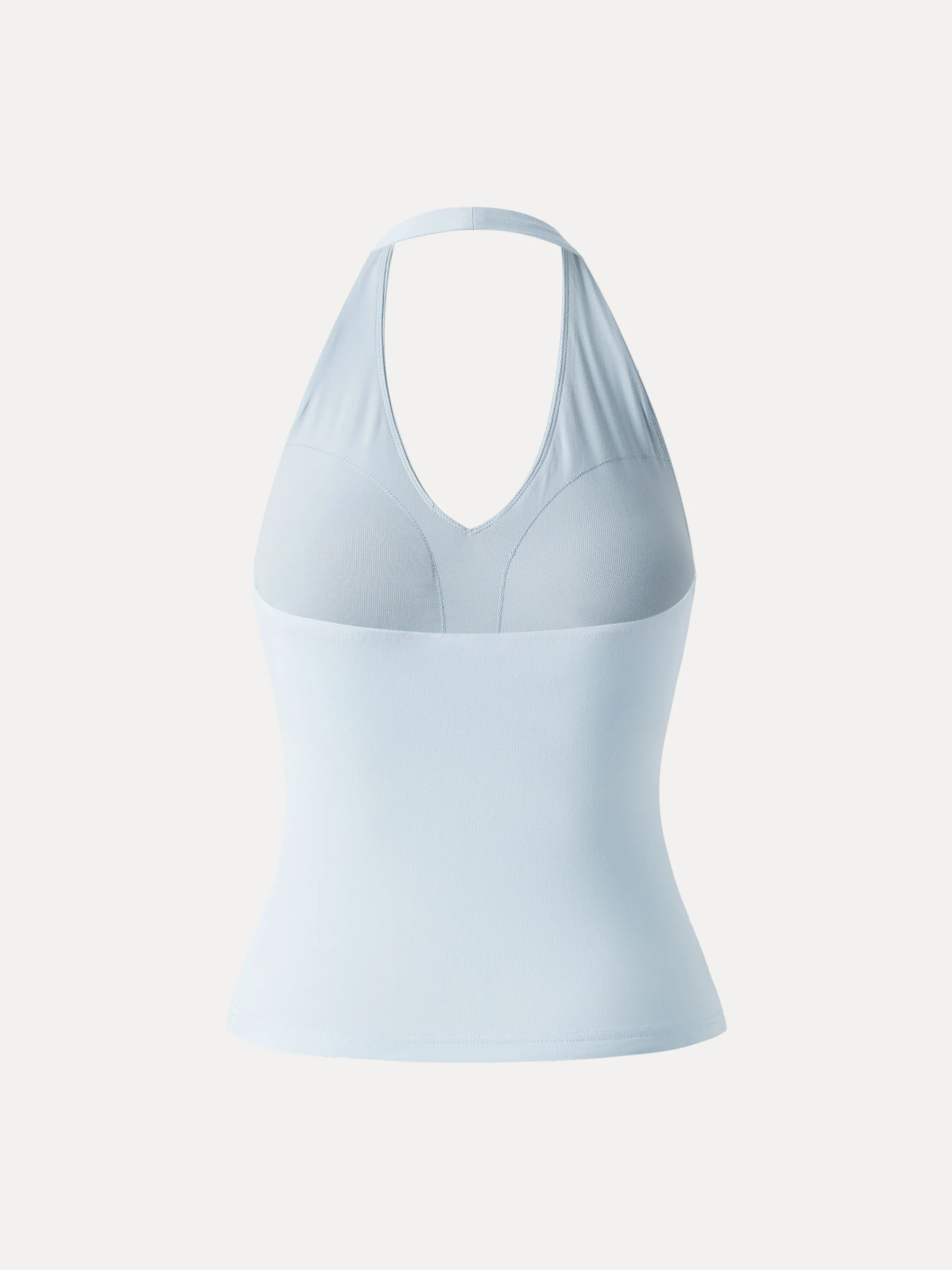 Halter Neck Side Gathered New Airy Brami Tank