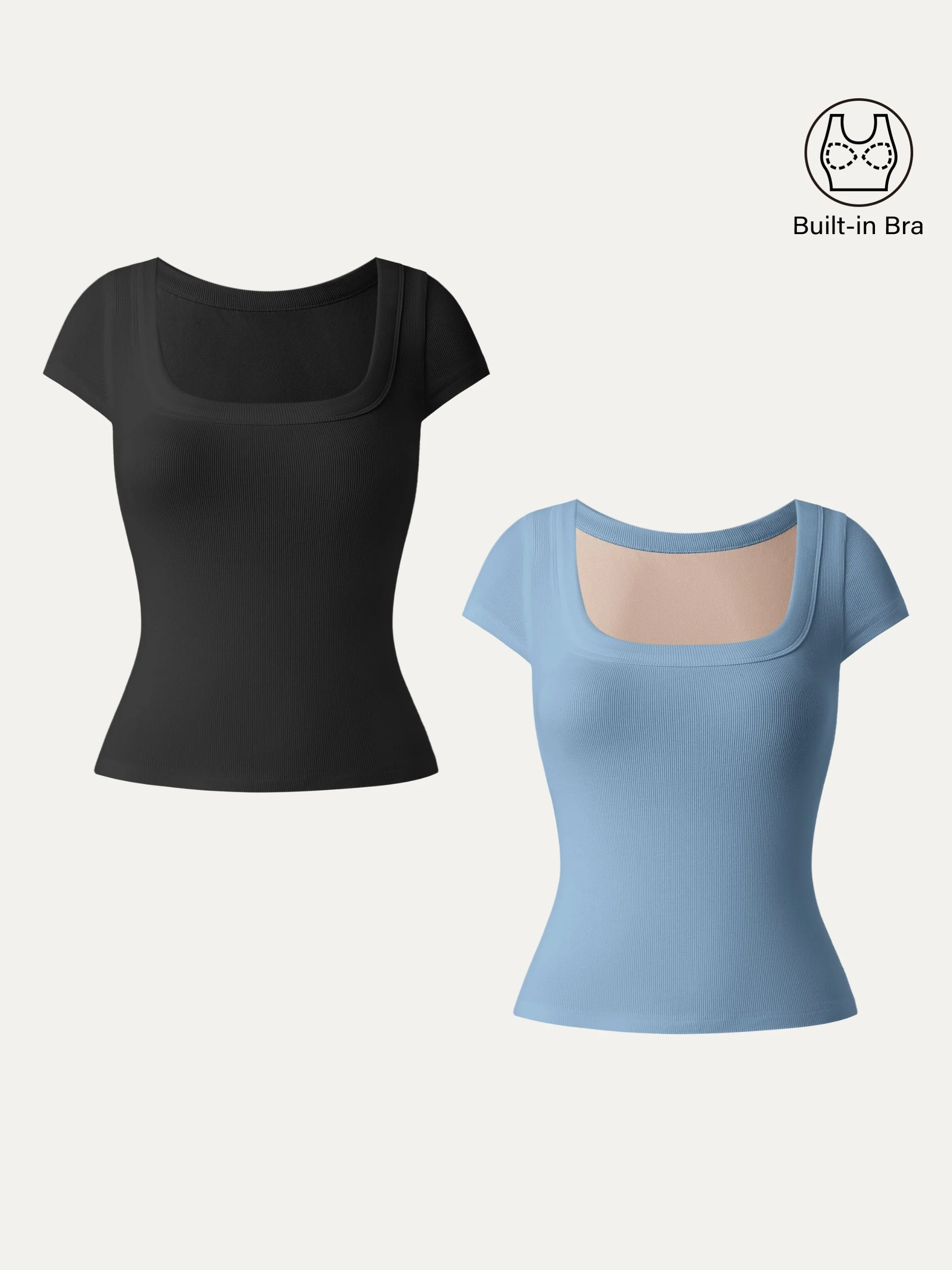 Stretchable Cotton Square Neck Cap Sleeve Bra