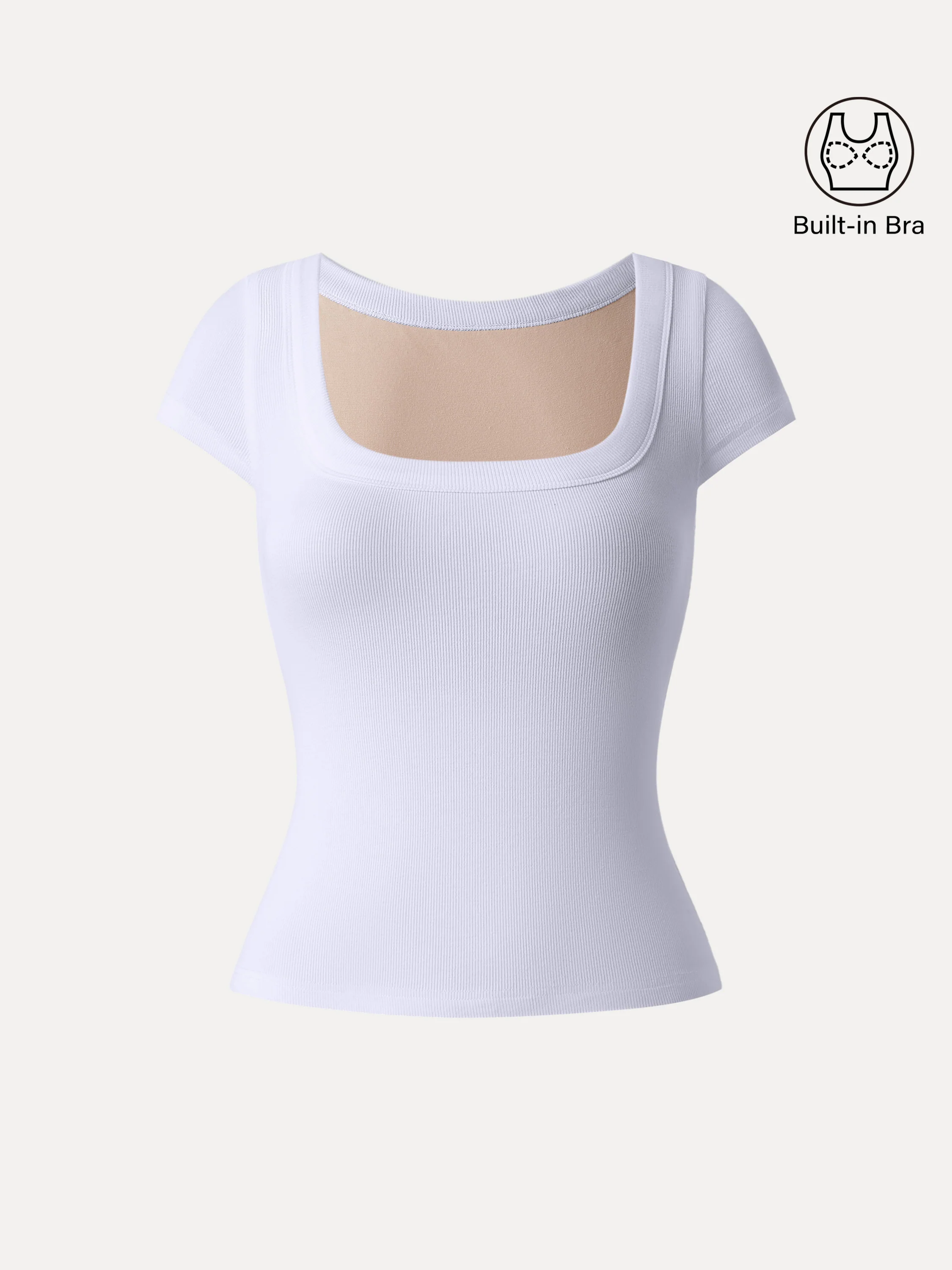 Stretchable Cotton Square Neck Cap Sleeve Bra