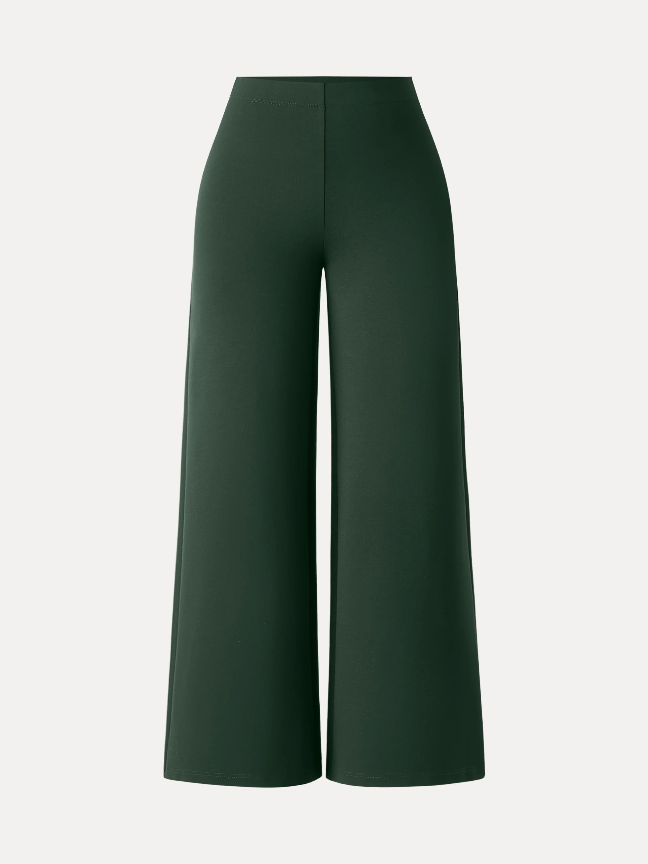 Tummy-Smooth Wide Leg Pull-on Pants with Pockets