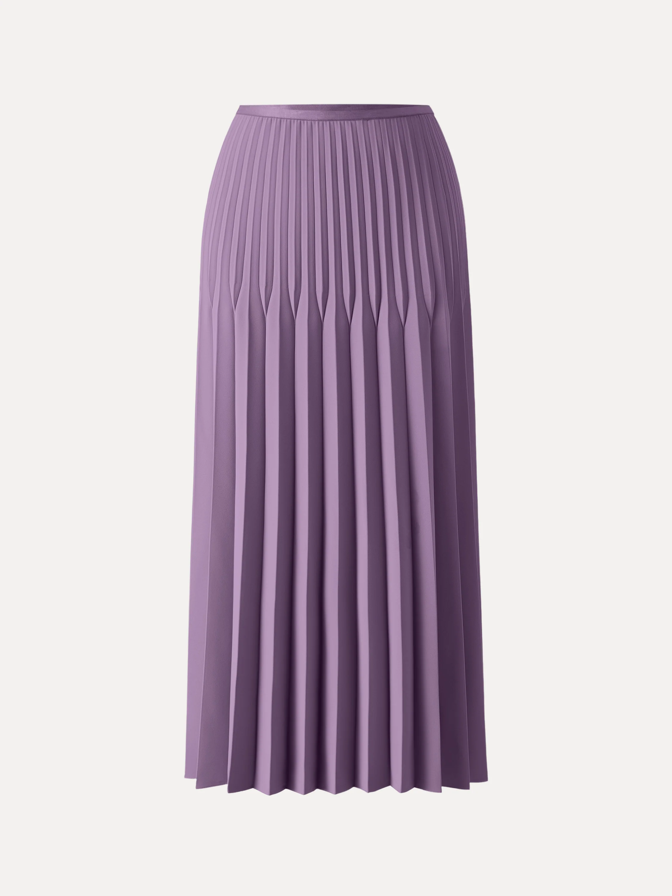 Twisted Pleated A-line Midi Skirt