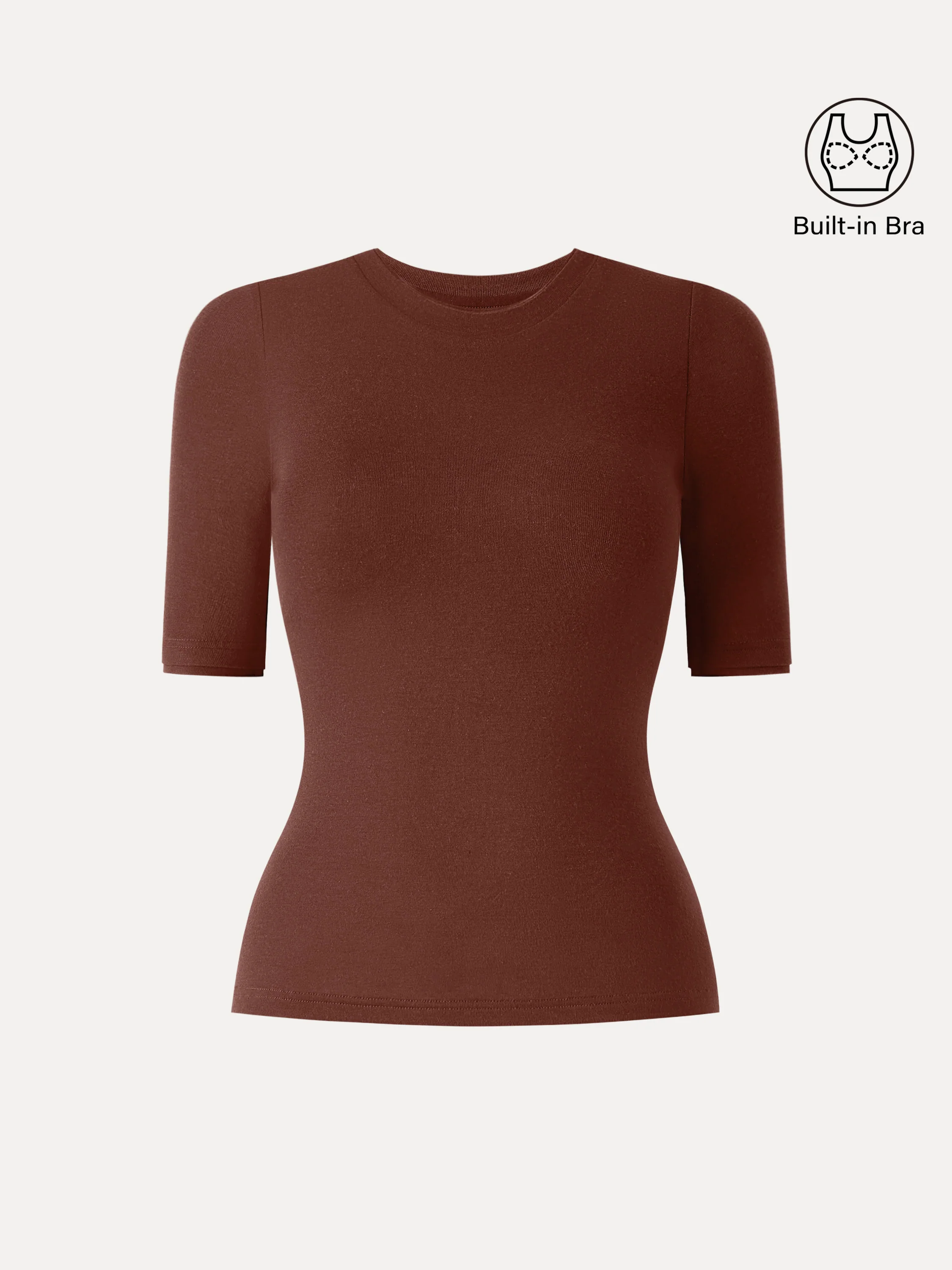 Lyocell Cashmere Crewneck Layered Cuff Brami