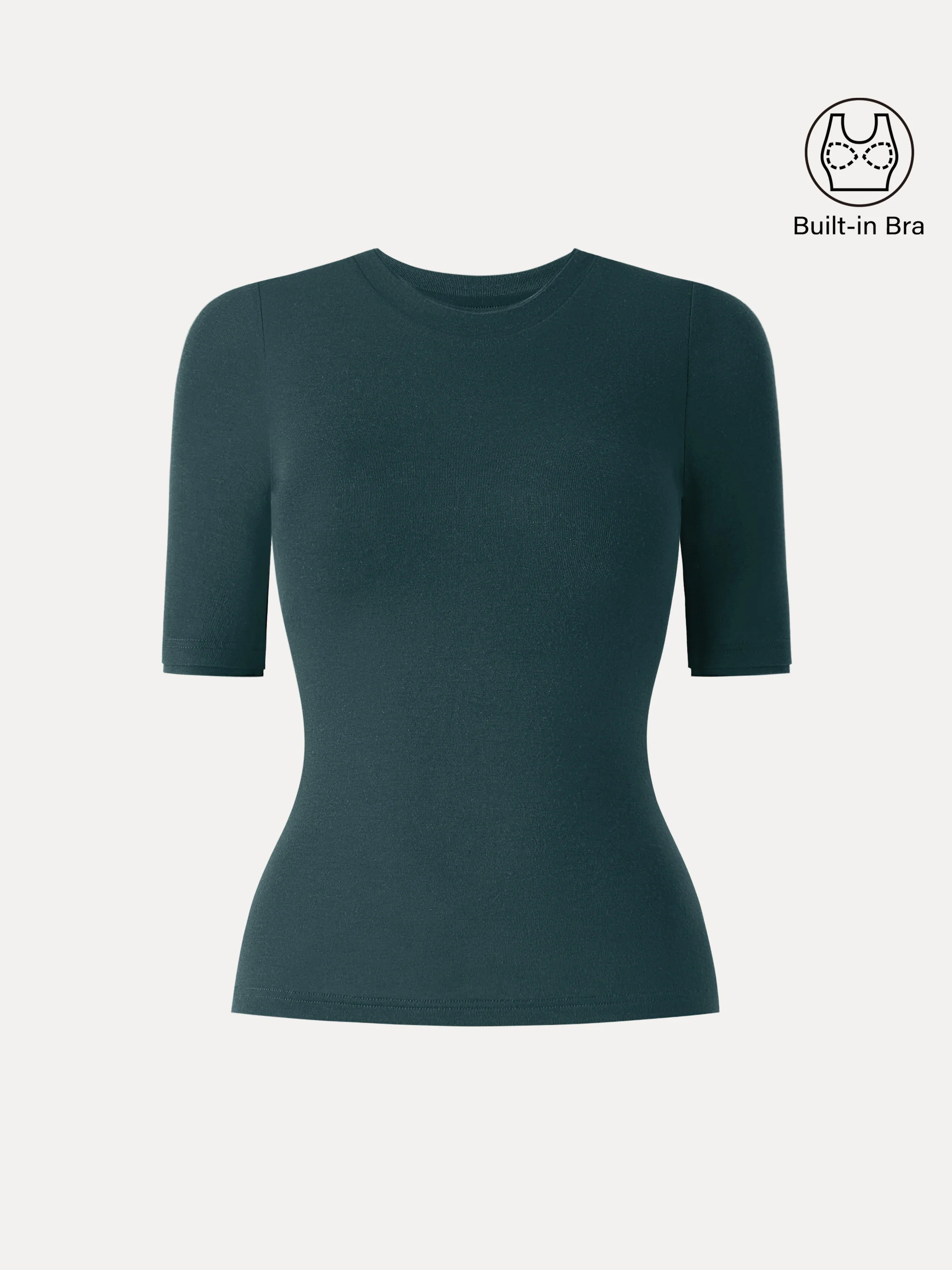 Lyocell Cashmere Crewneck Layered Cuff Brami