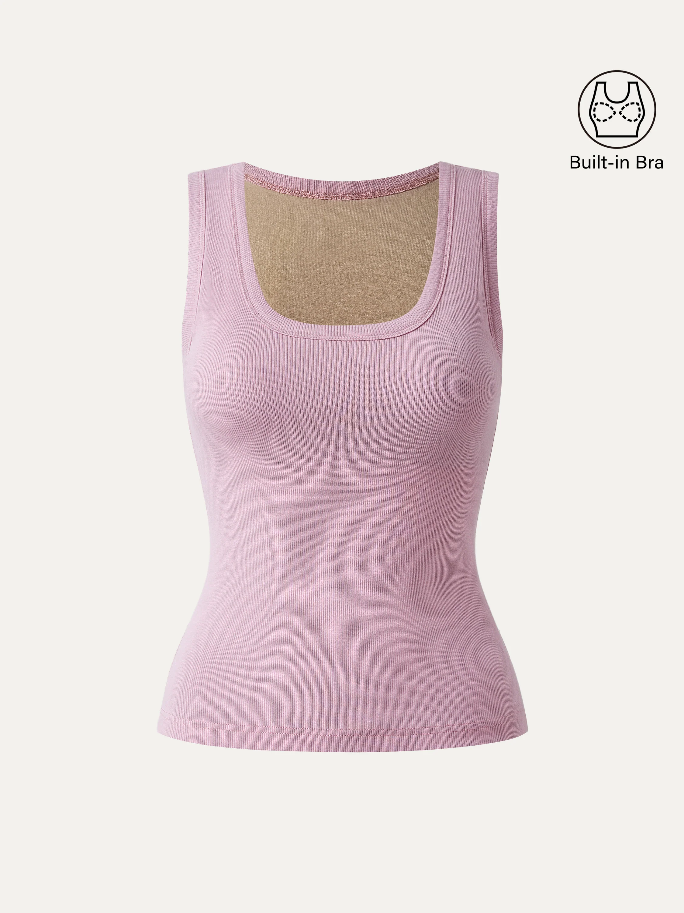 Scoop Neck Cotton Breathable Tank Top