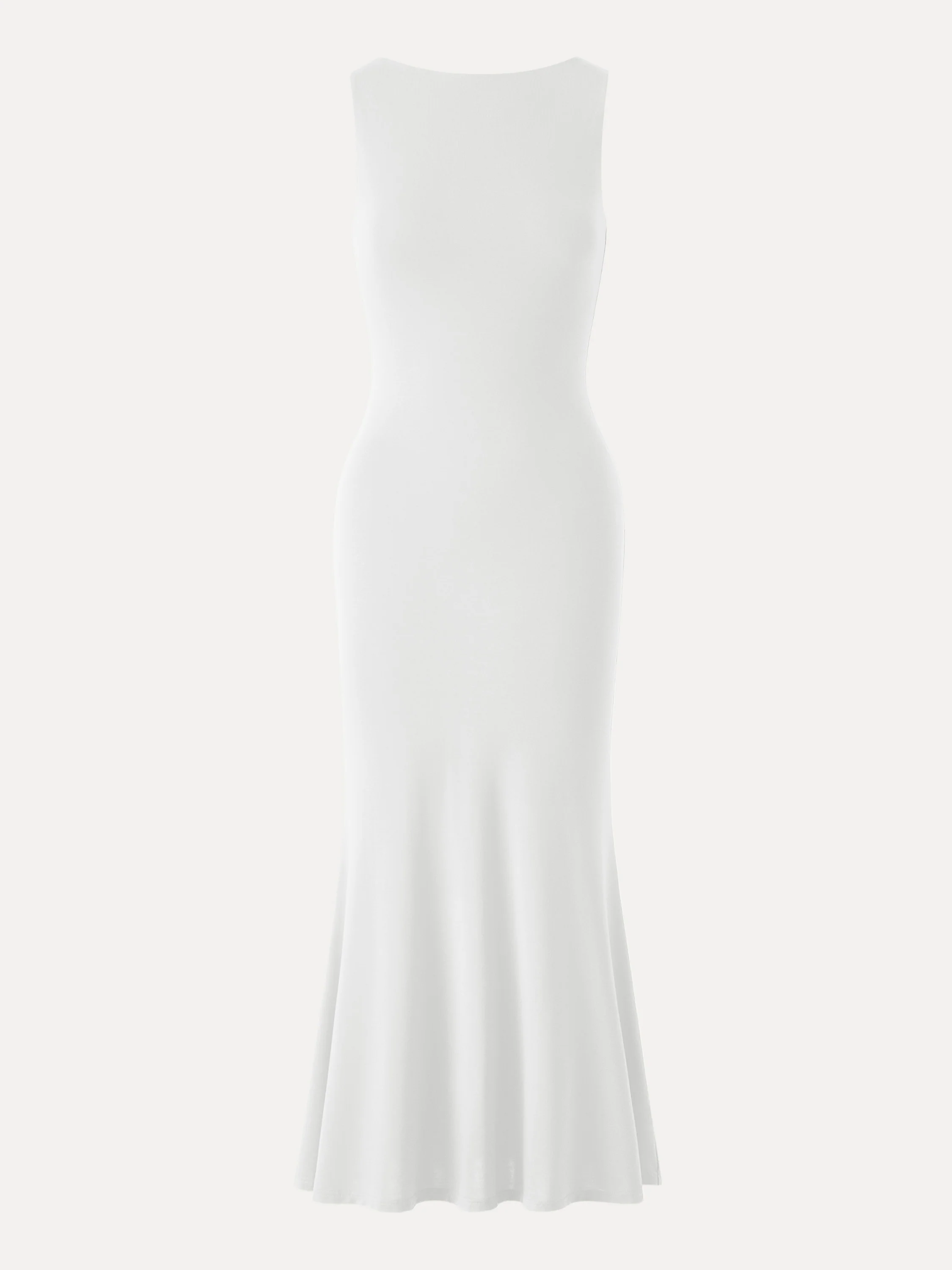 Effortless Boatneck Mermaid Maxi Dress