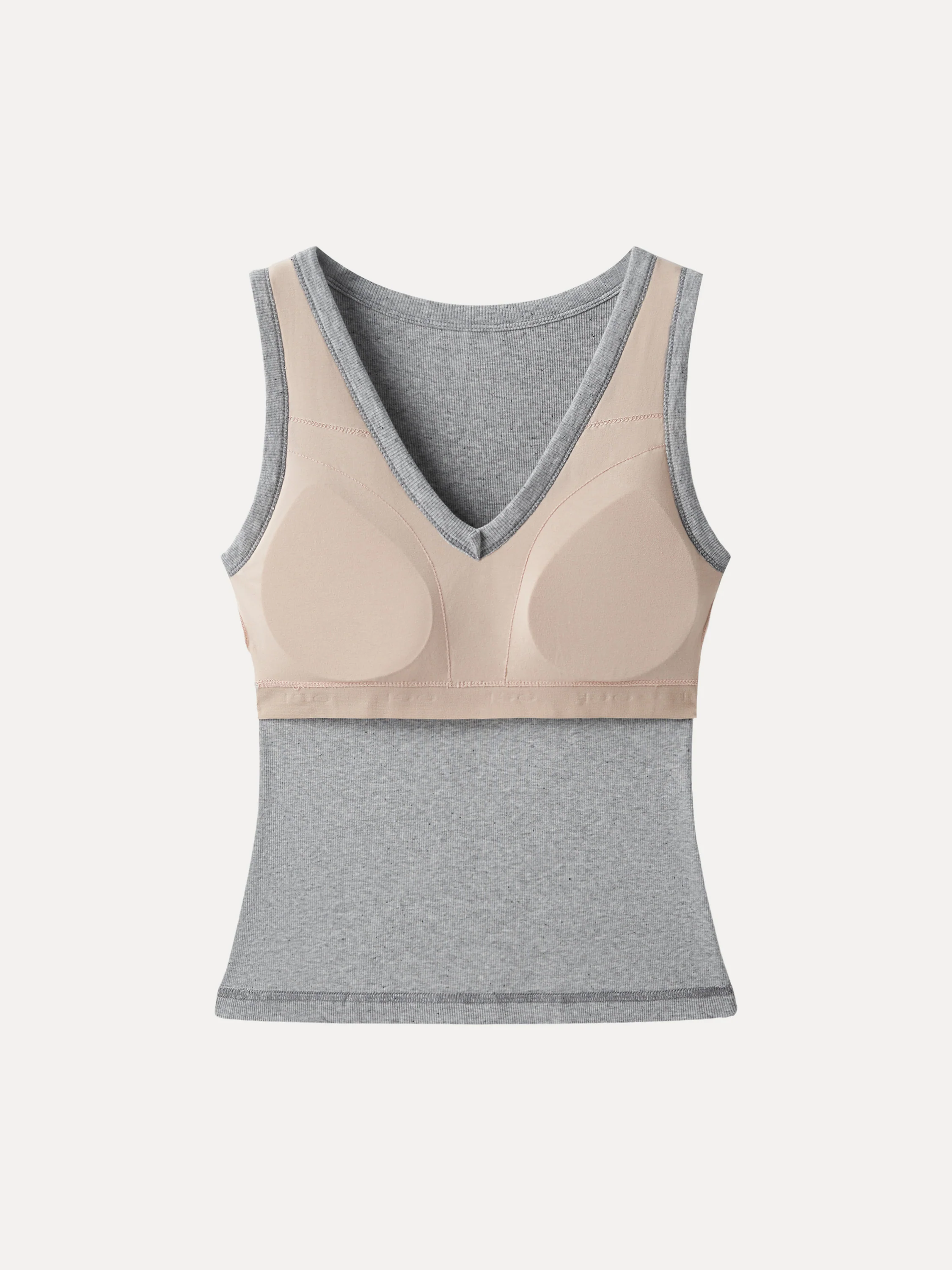 V-neck Cotton Bra Tank