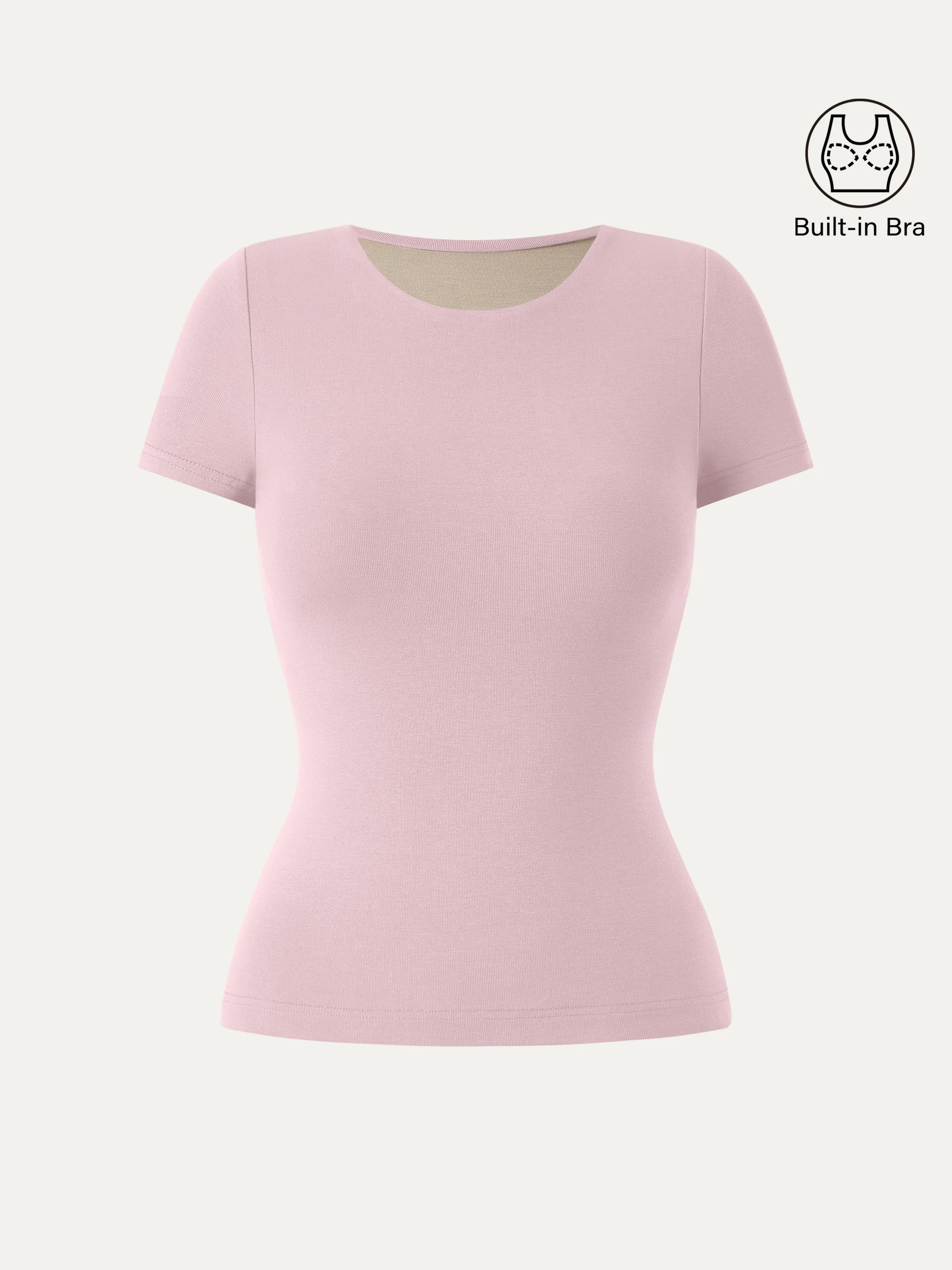 Crewneck Slimming Short Sleeve Breathable Brami