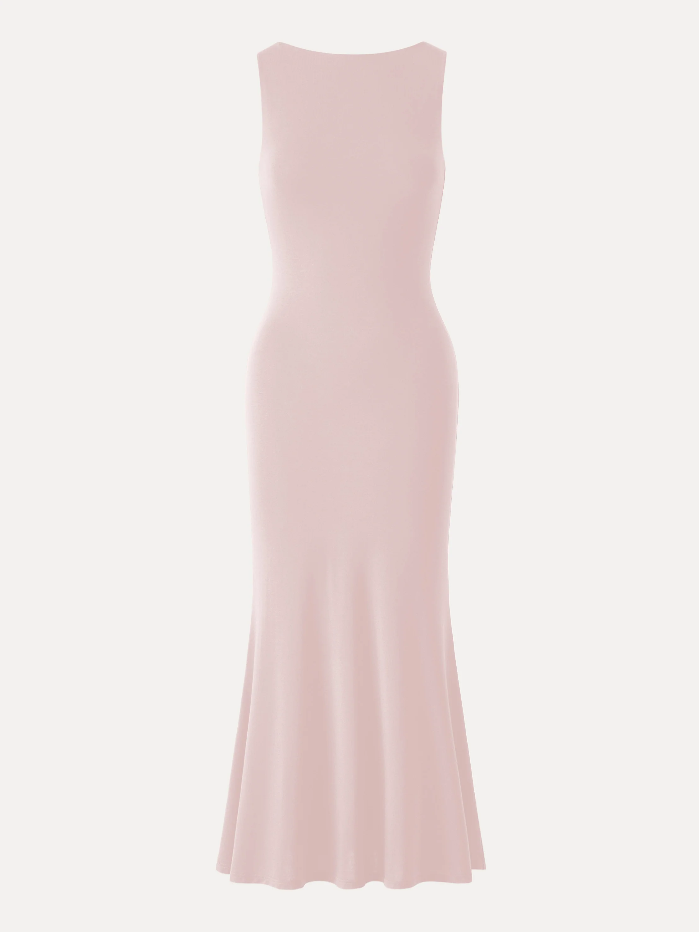 Effortless Boatneck Mermaid Maxi Dress