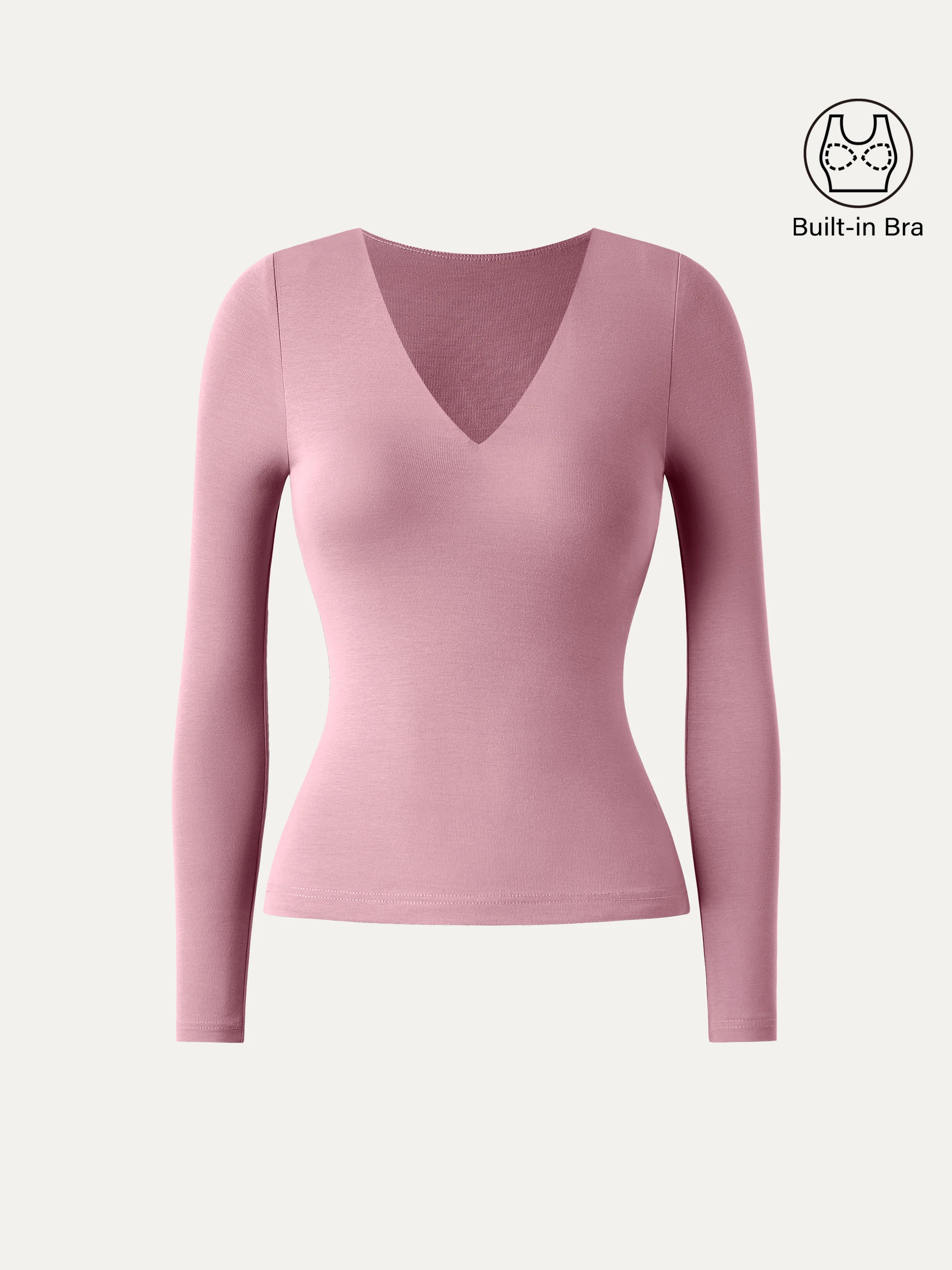 V-neck Long Sleeve Breathable Bra