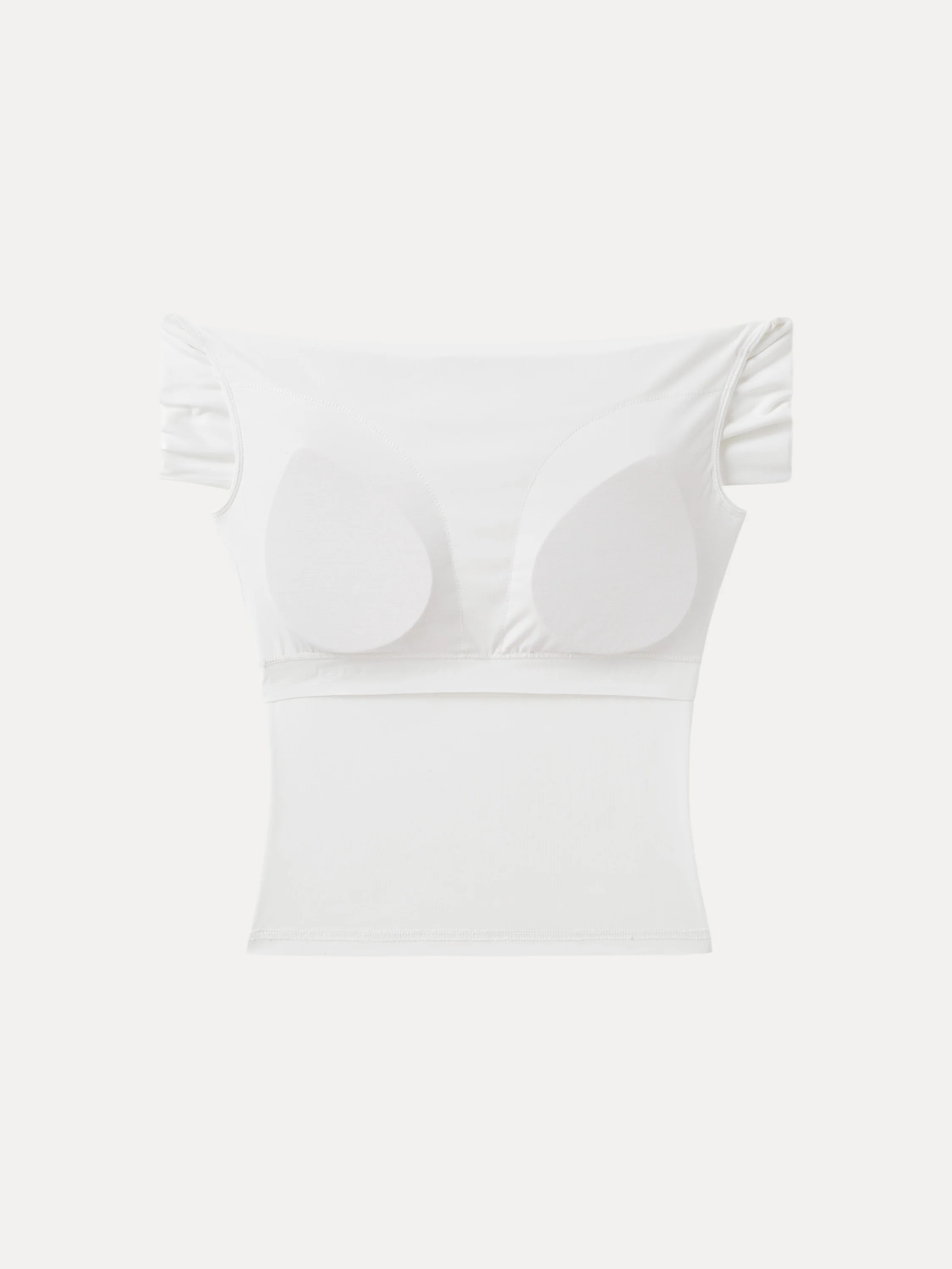 Ruched Off-shoulder New Airy Brami Top