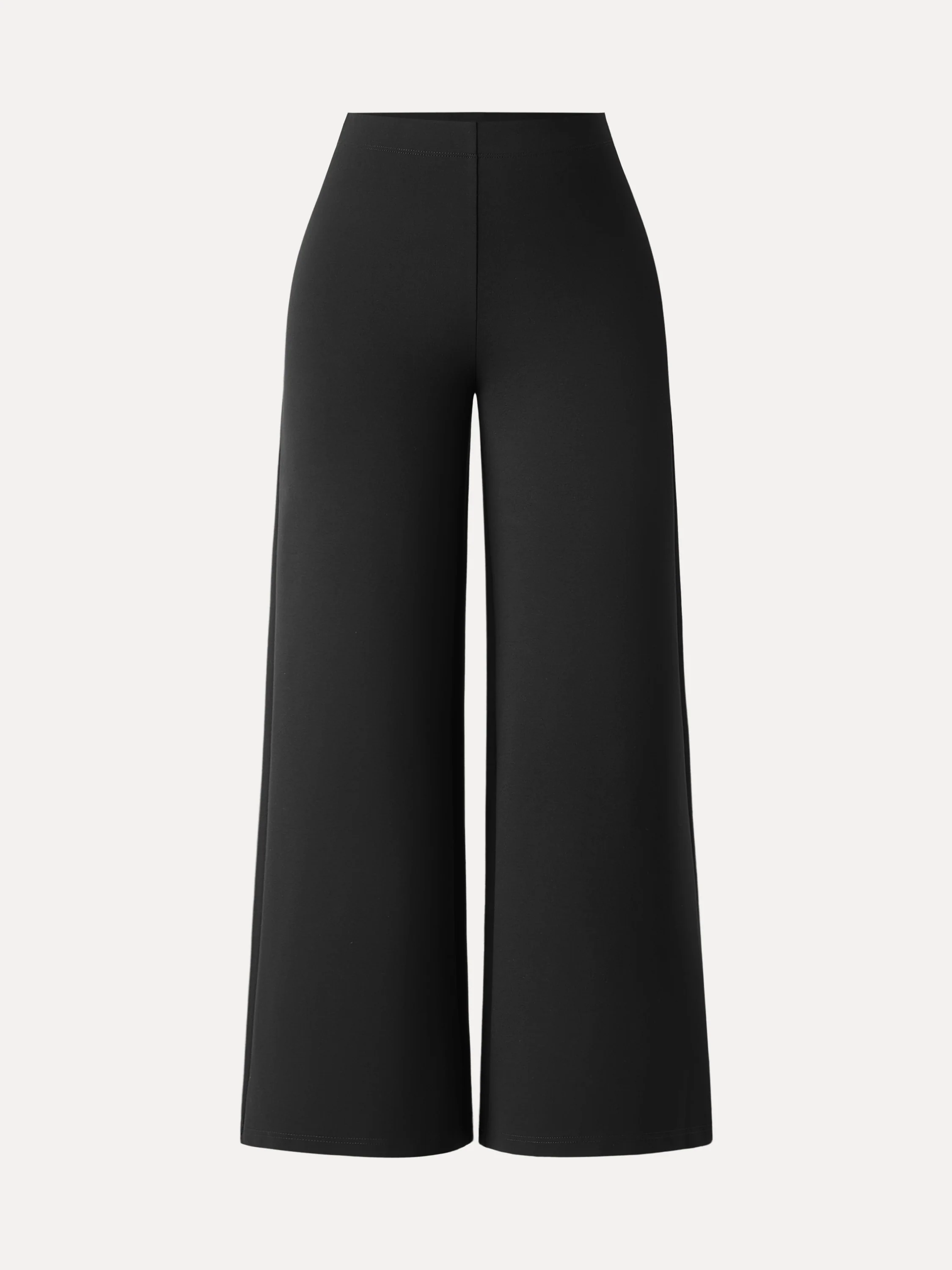 Tummy-Smooth Wide Leg Pull-on Pants with Pockets