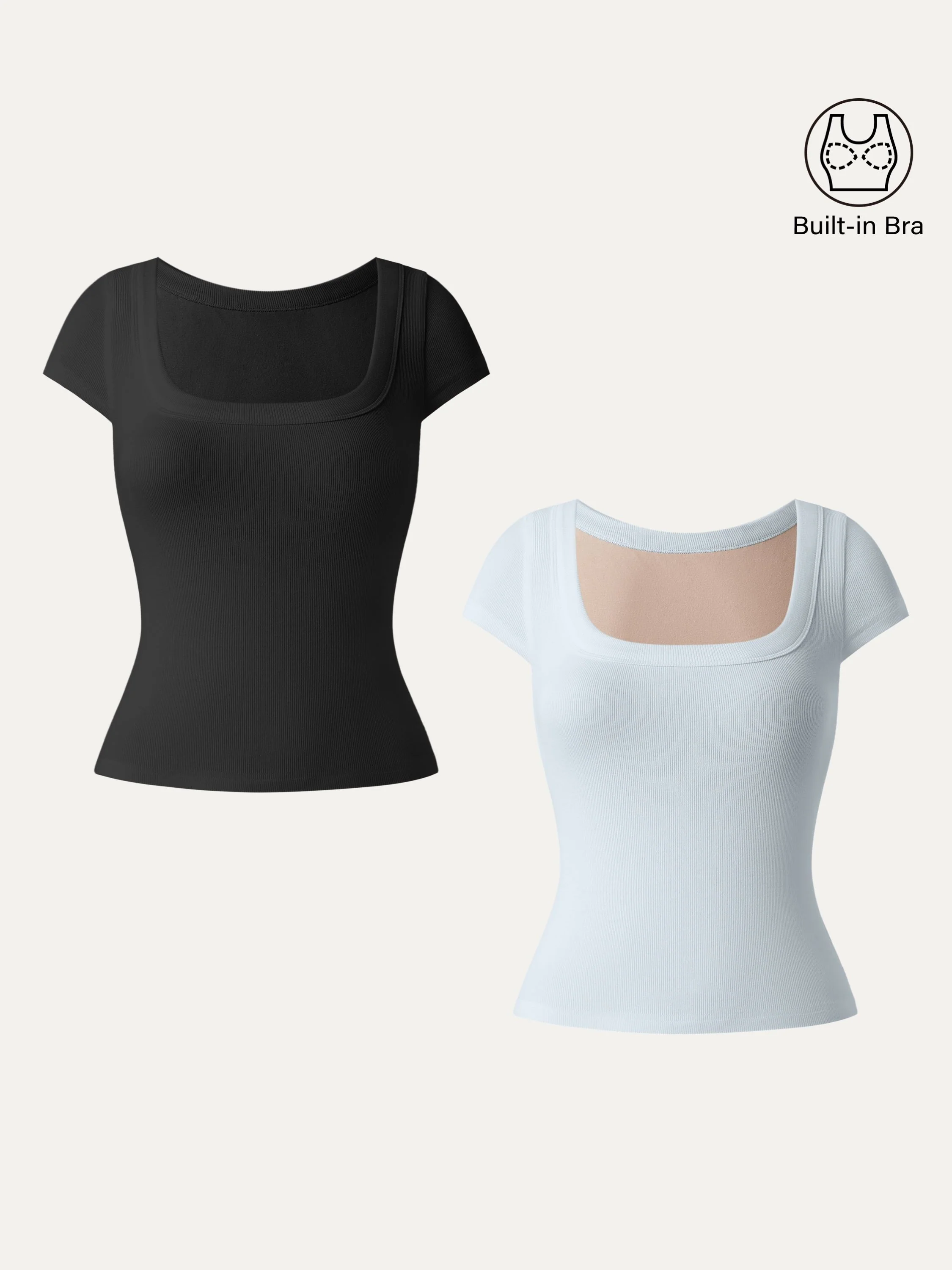 Stretchable Cotton Square Neck Cap Sleeve Bra