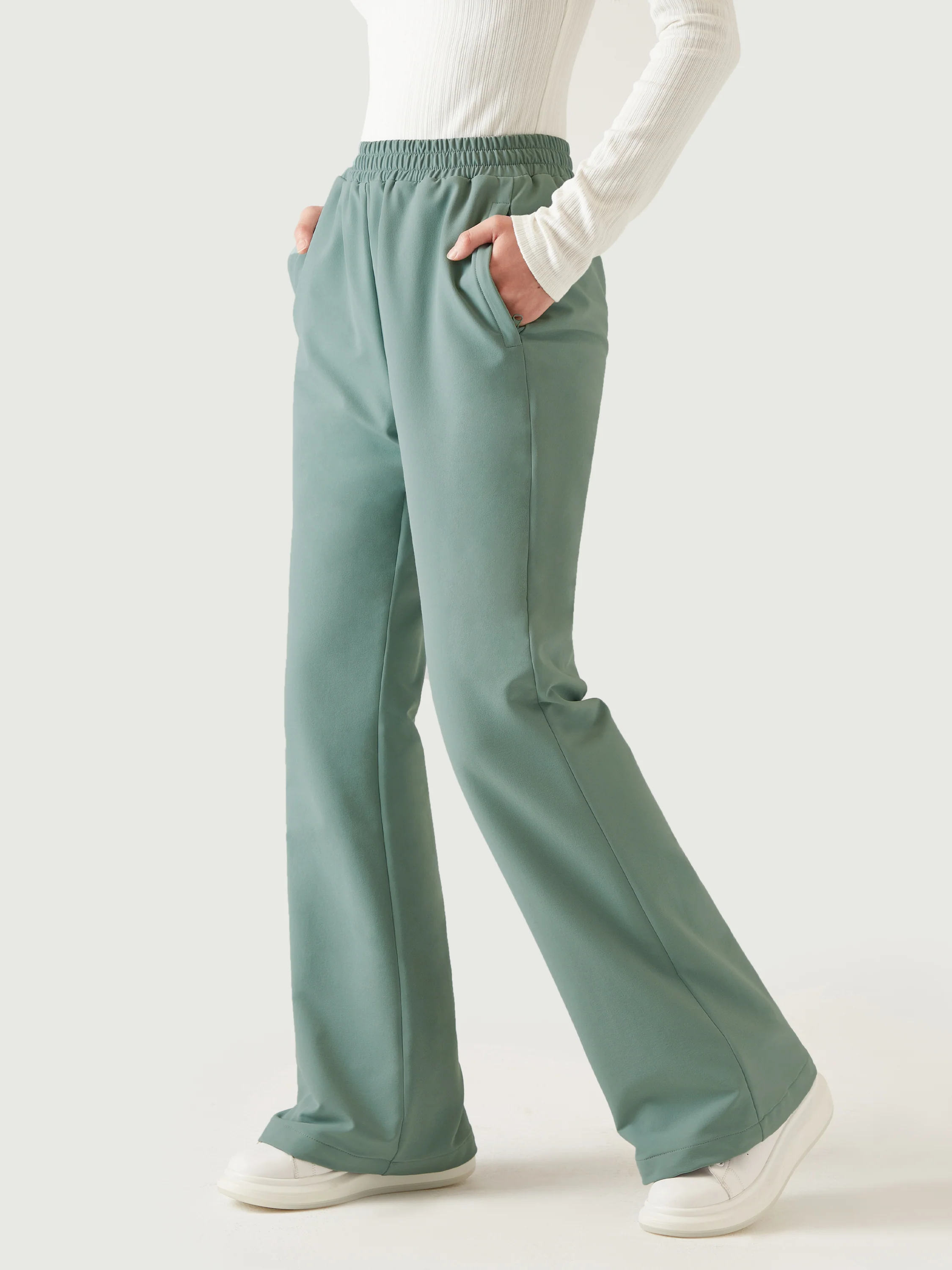 Mid Rise Waterproof Fleece-Lined Trousers