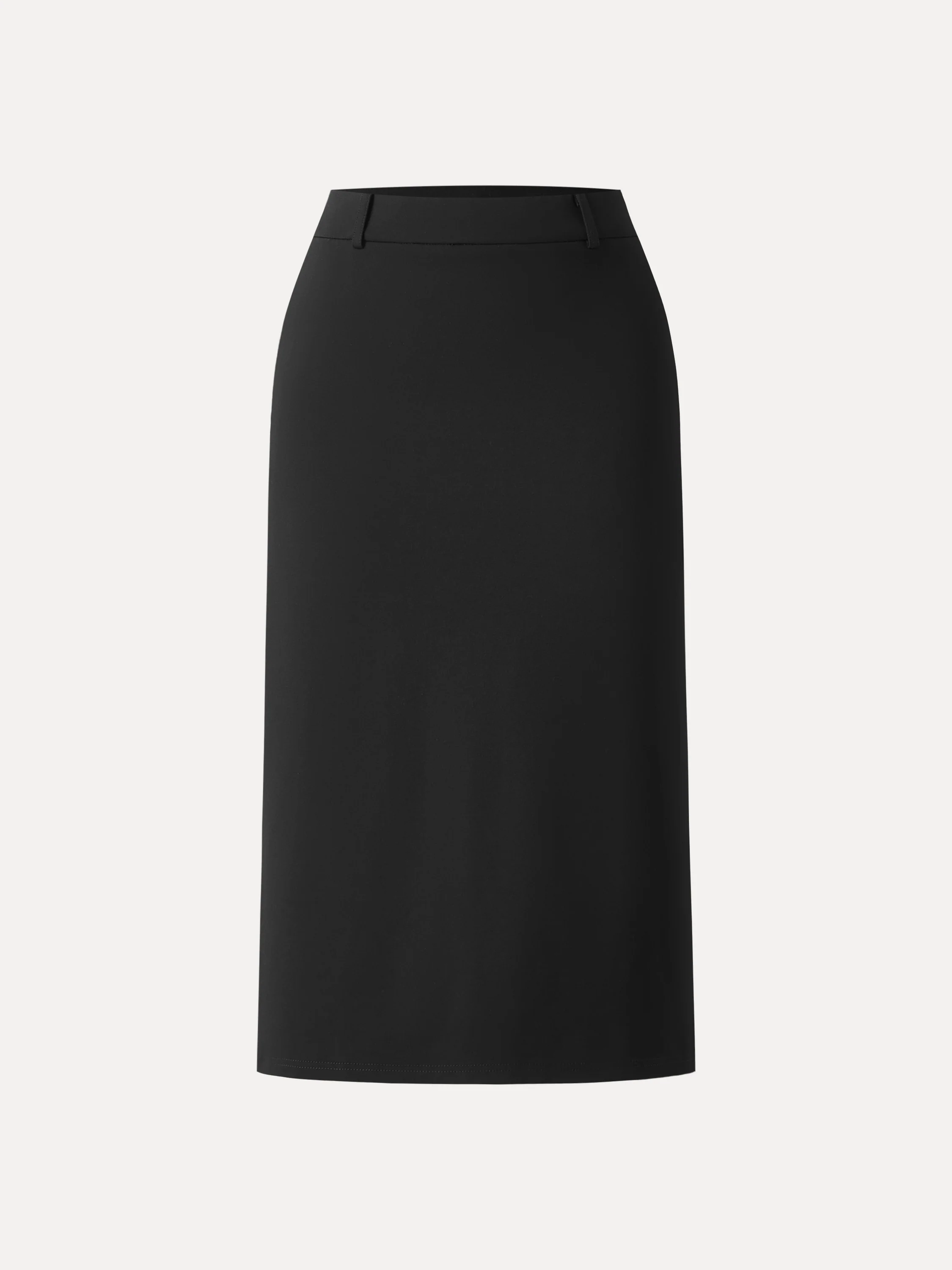 Essential A-line Midi Skirt with Zippered Pockets