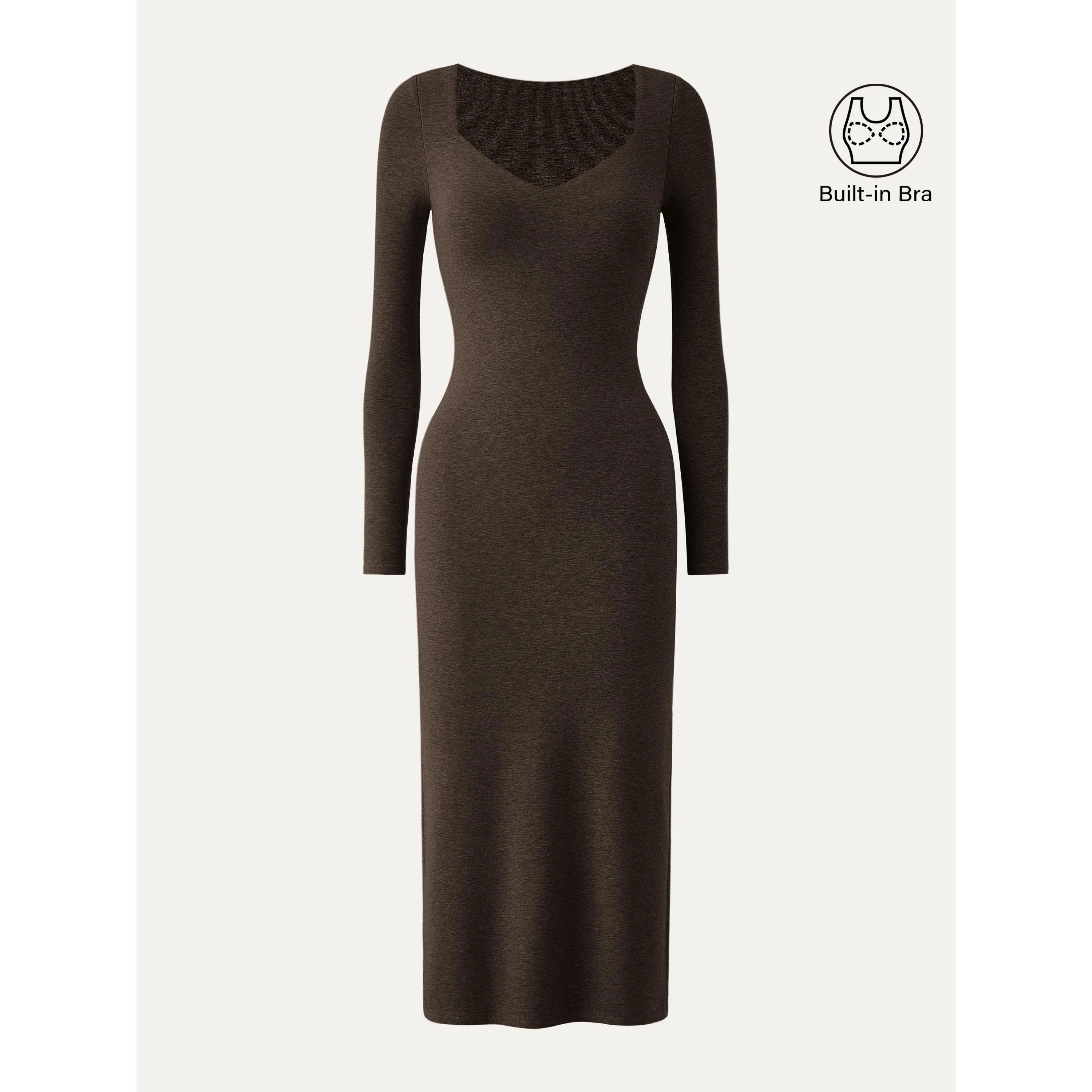 Sweetheart Neckline Midi Dress