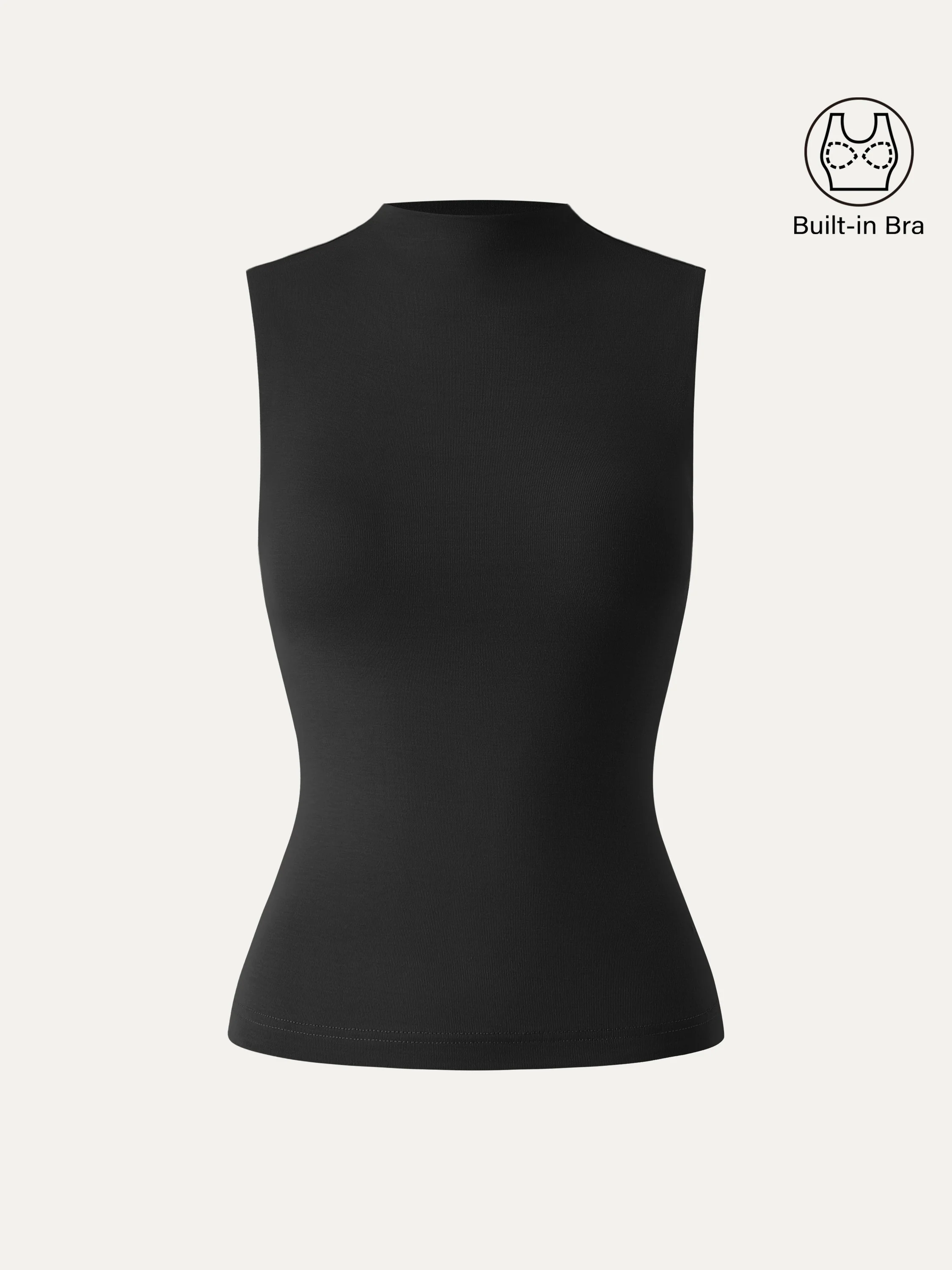 Mockneck Breathable Bra Tank