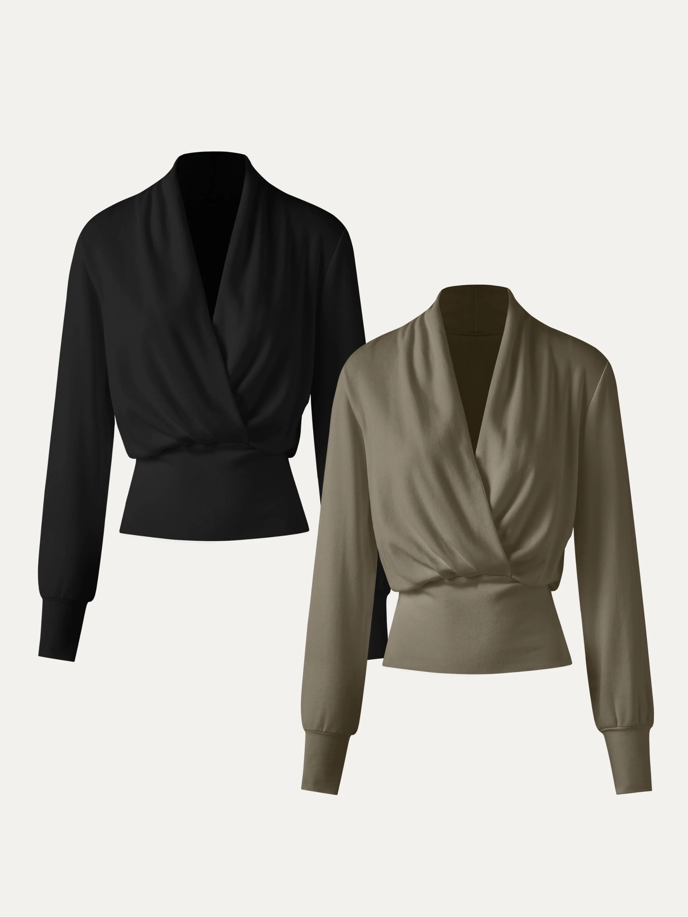 2-Piece Set Wrap-Around Tuckable Top