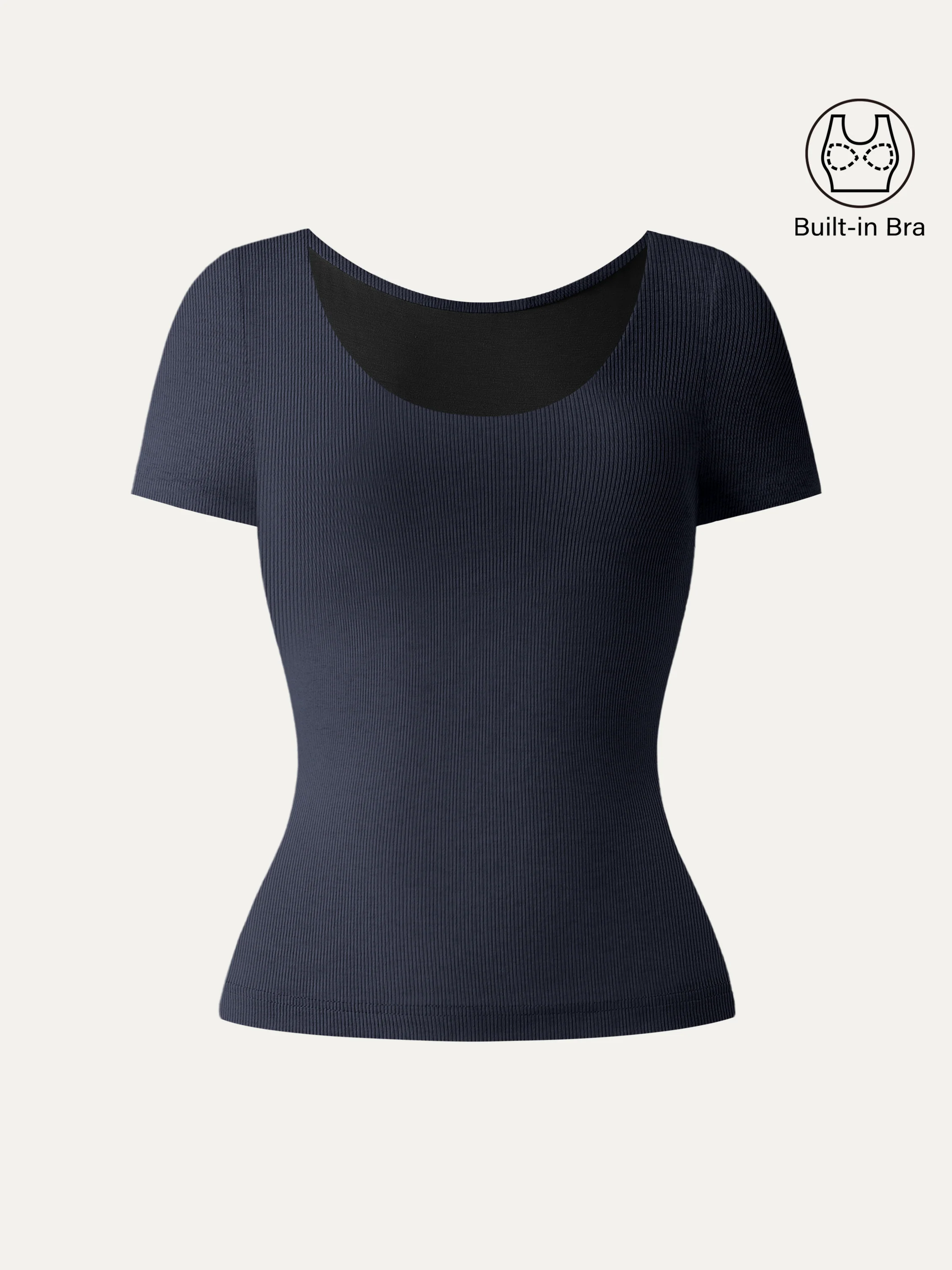 Scoop Neck Short Sleeve Cotton New Airy Brami