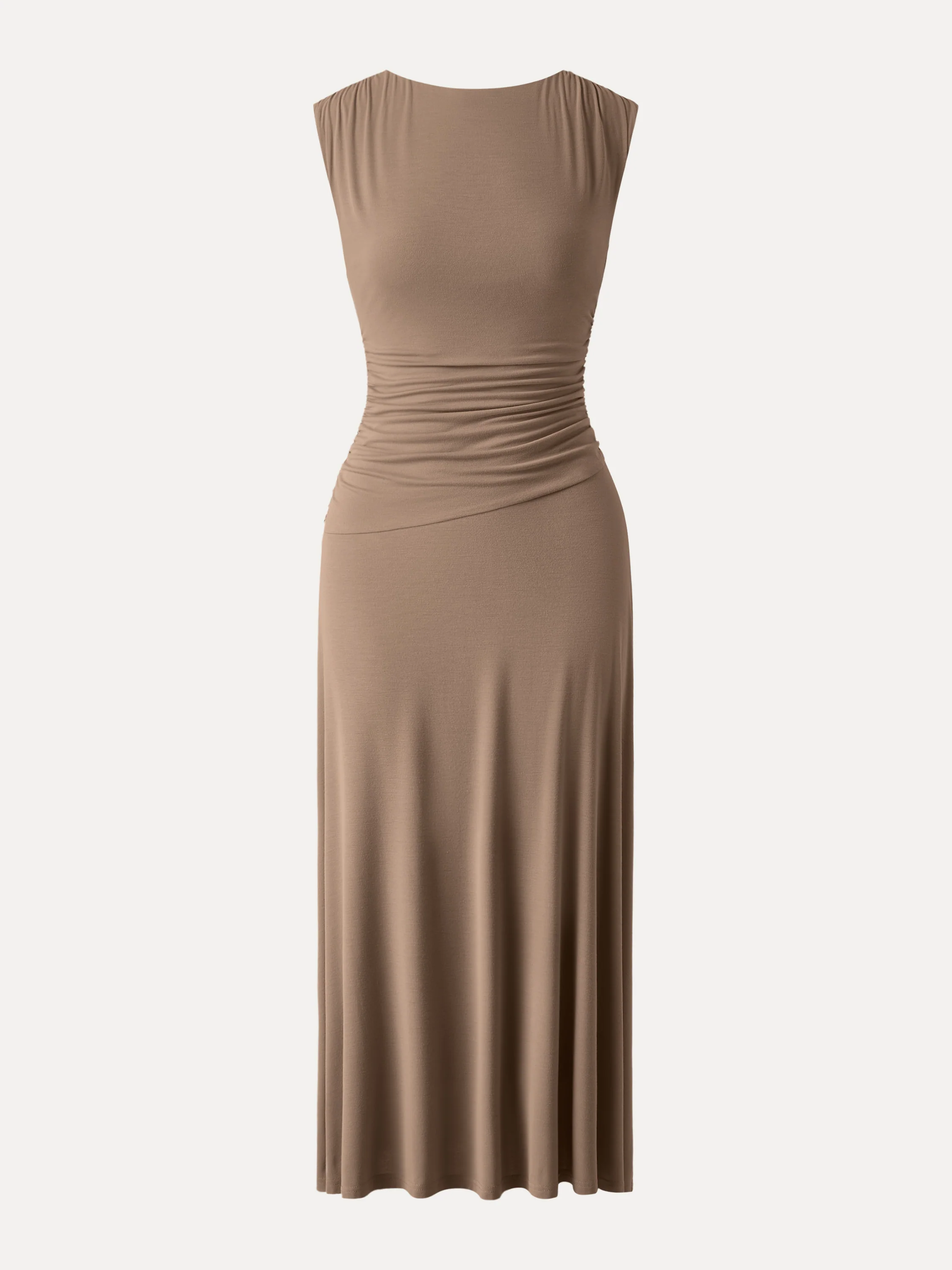 Cooling Side Ruched Maxi Dress