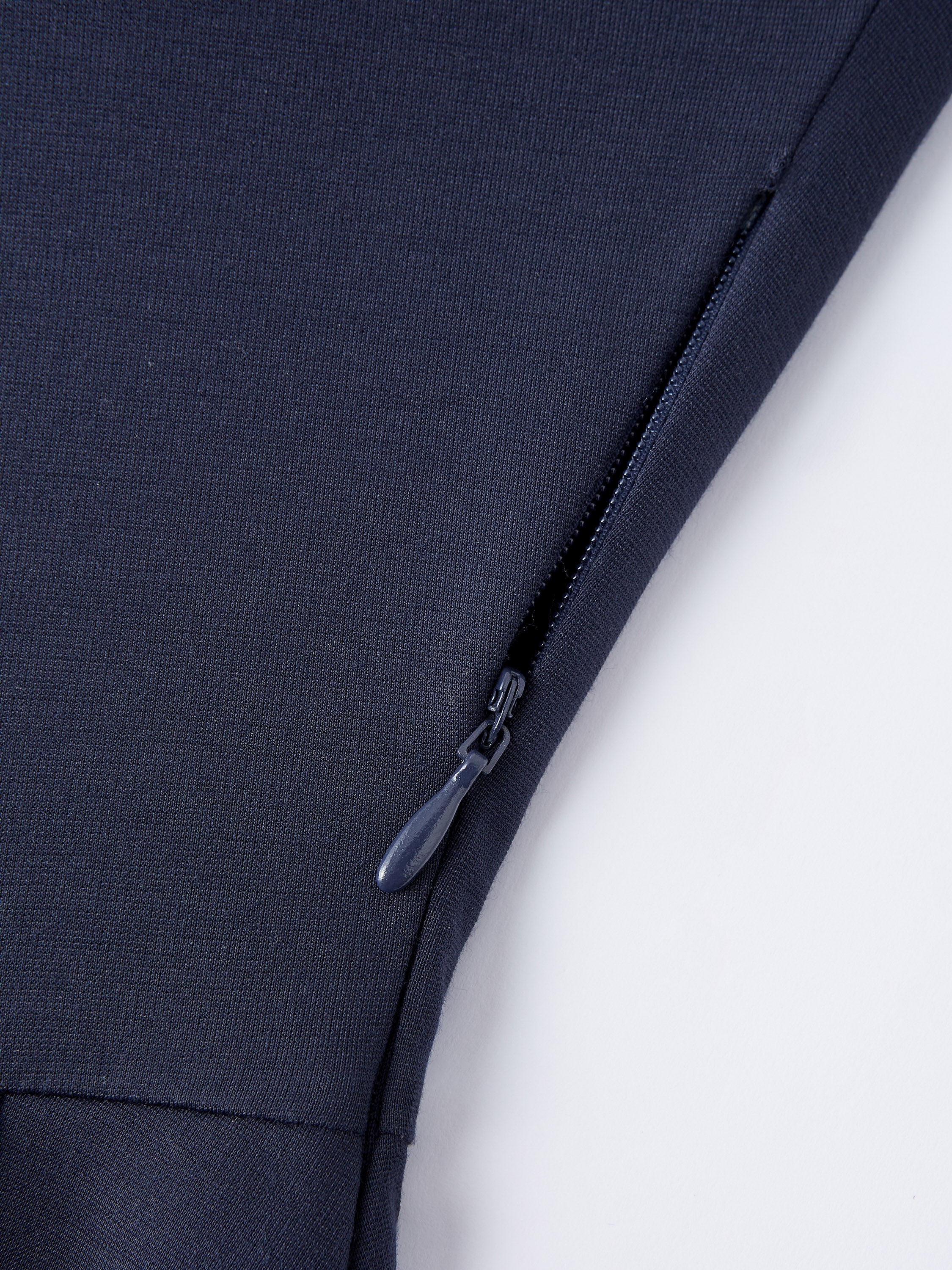 Bamboo Ponte V-neck Fit-and-flare Midi Sundress with Pockets