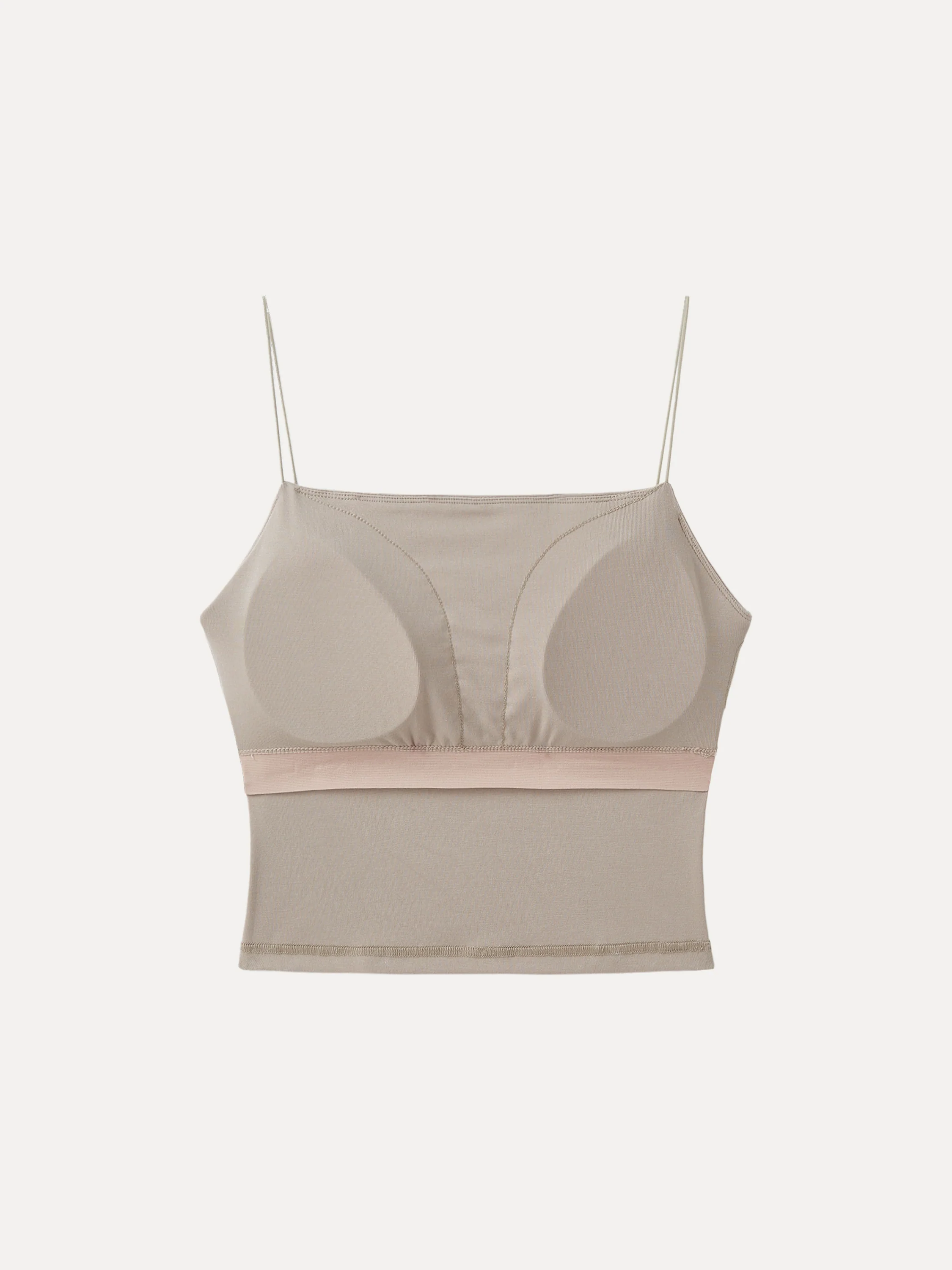 Spaghetti Strap Cropped Airy Bra