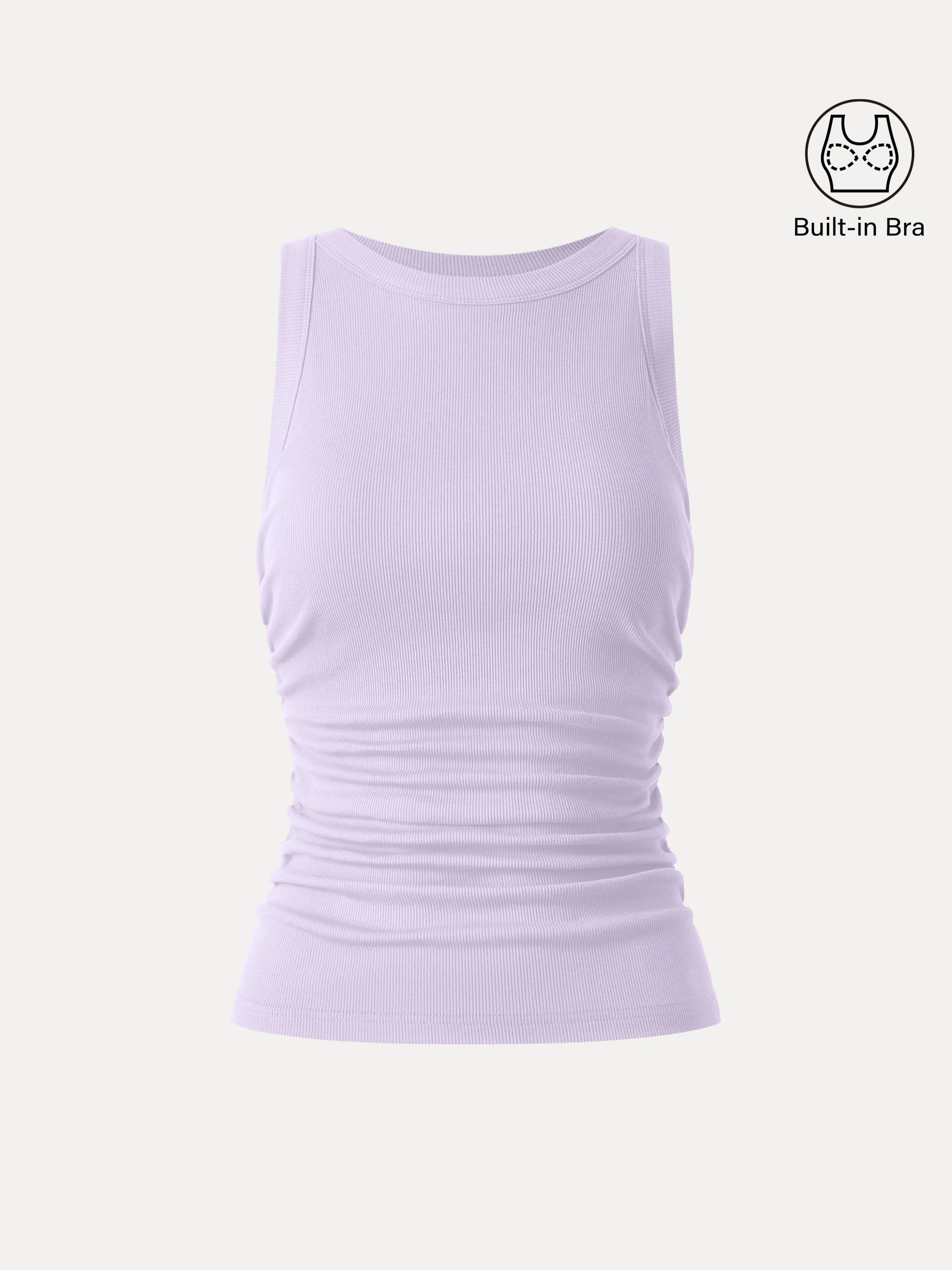 Crewneck Side Ruched Brami Tank