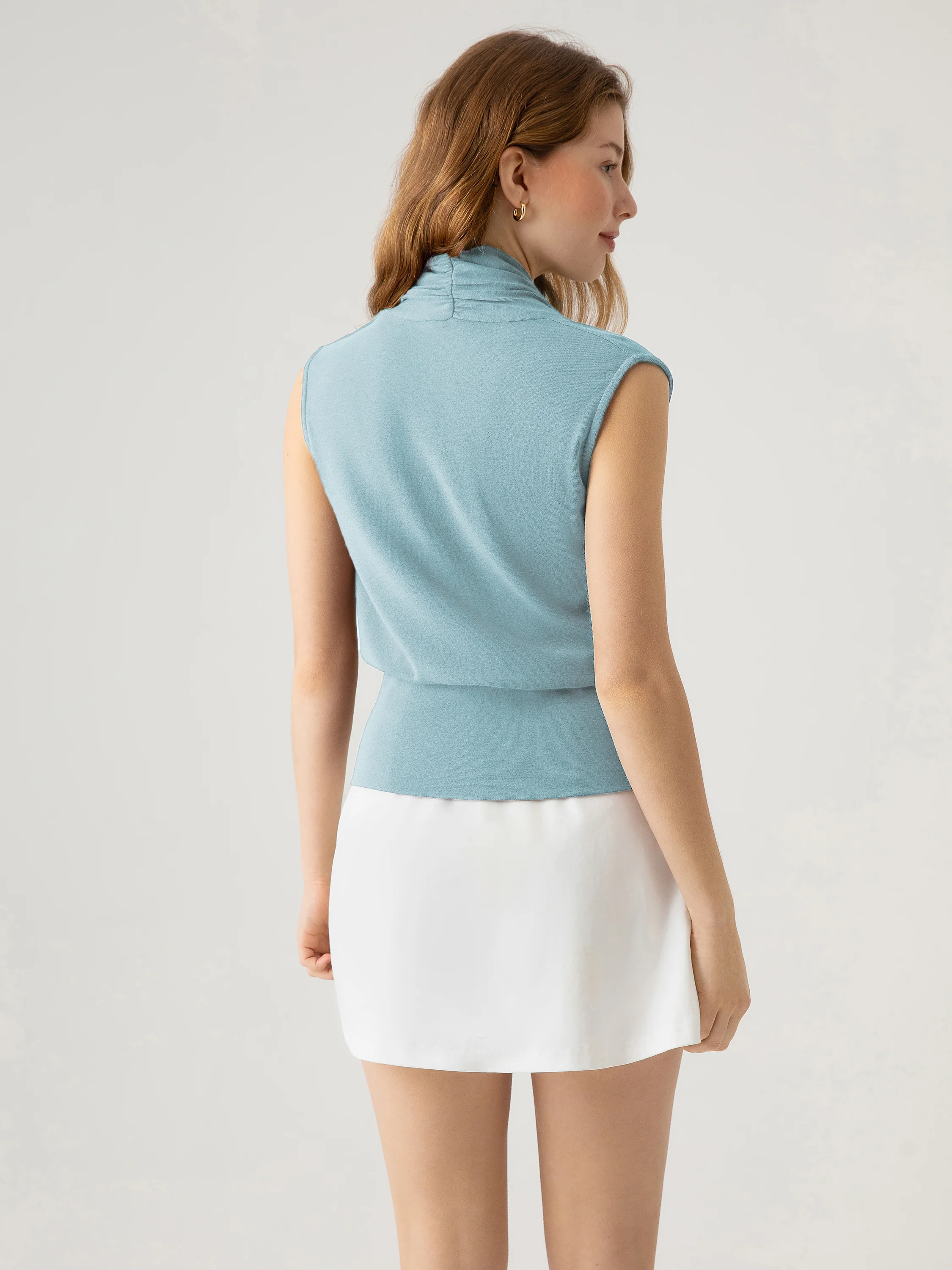 Surplice Wrap Tank Top