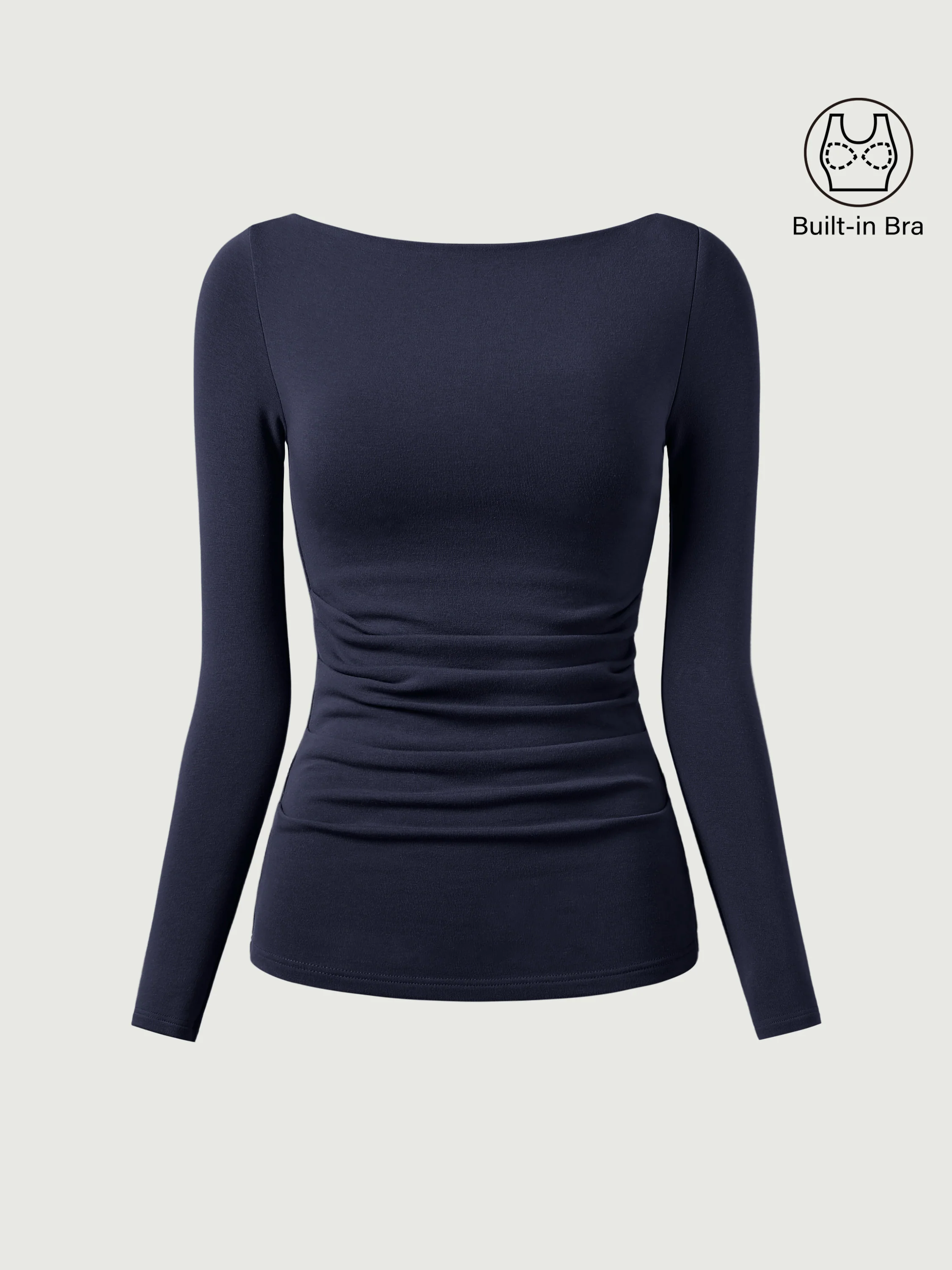 Boatneck Tucked Bra Top