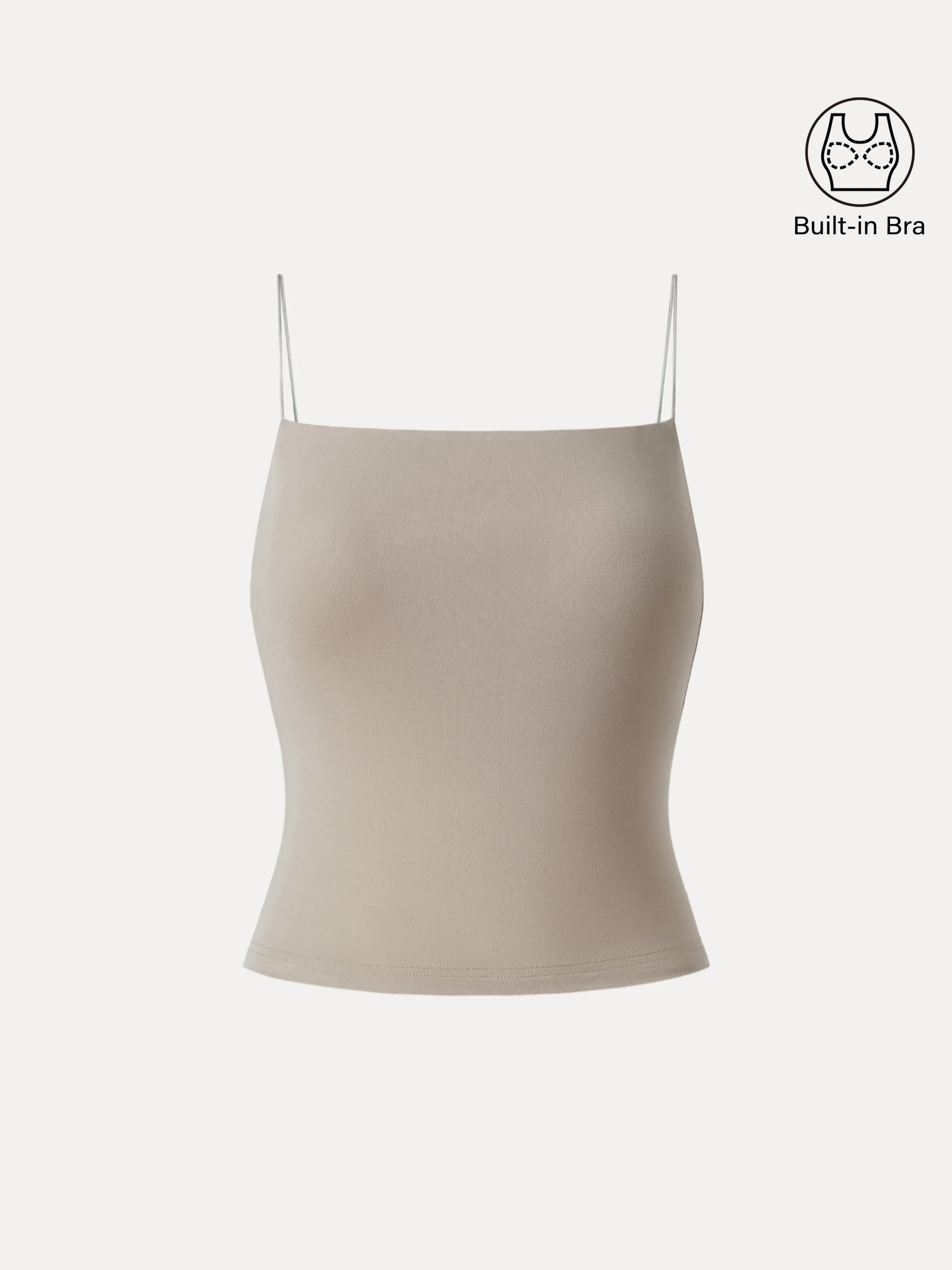 Spaghetti Strap Cropped Airy Bra