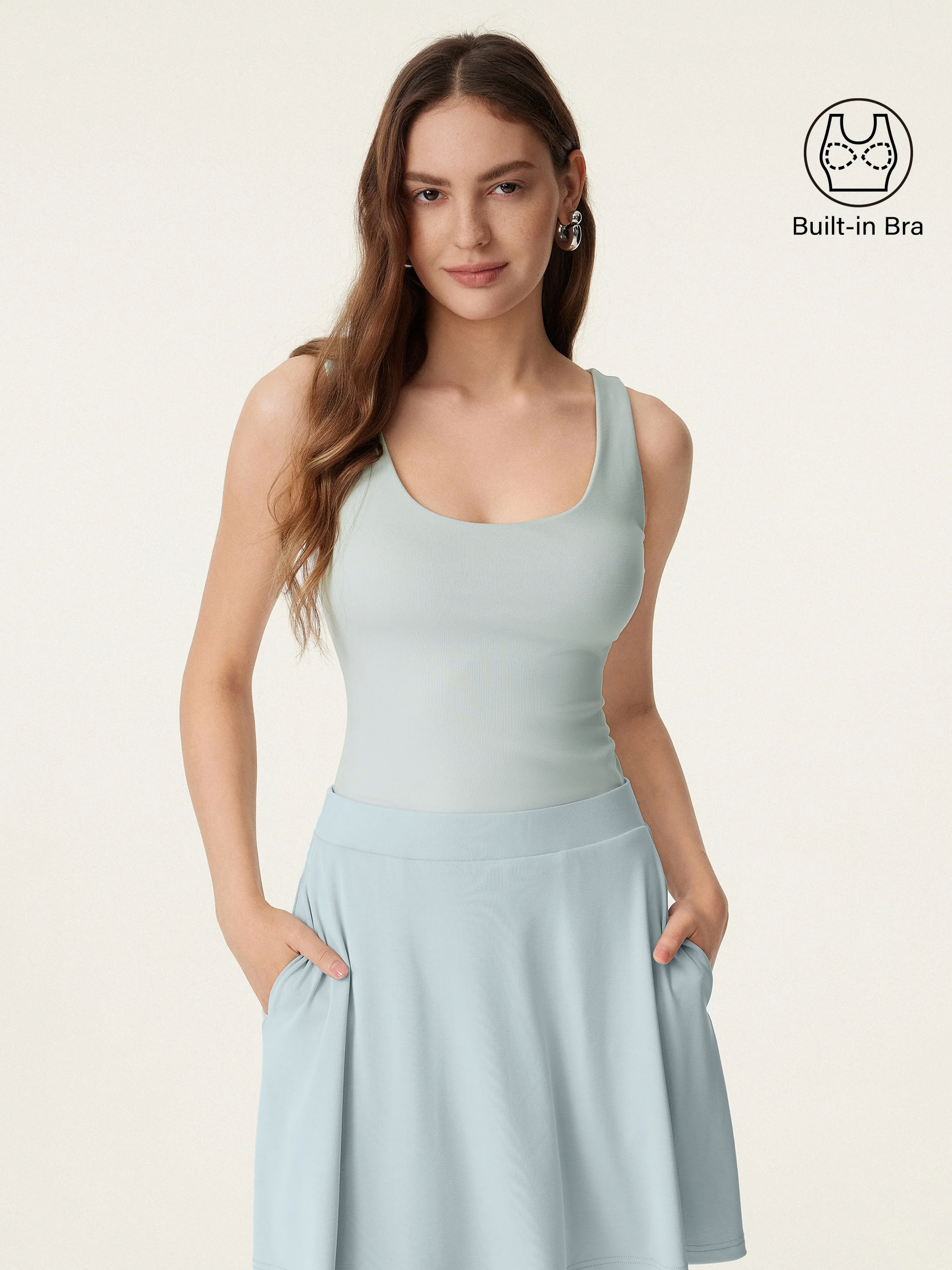 U-neck Breathable Bra Tank