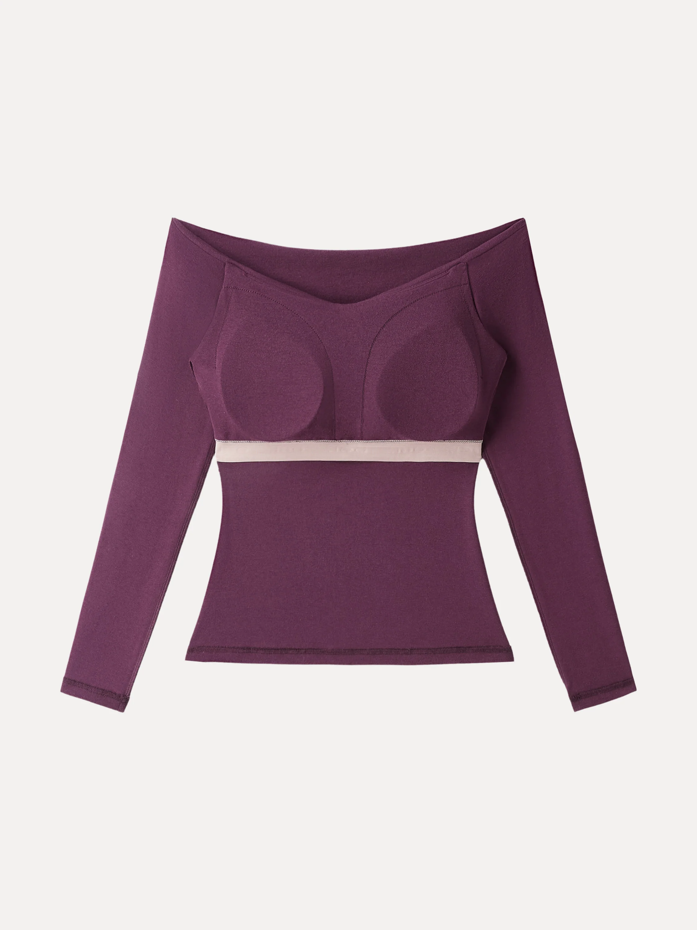 2Pcs Set Criss Cross Off-Shoulder Brami & High Rise Pull-on Flared Petite Pants