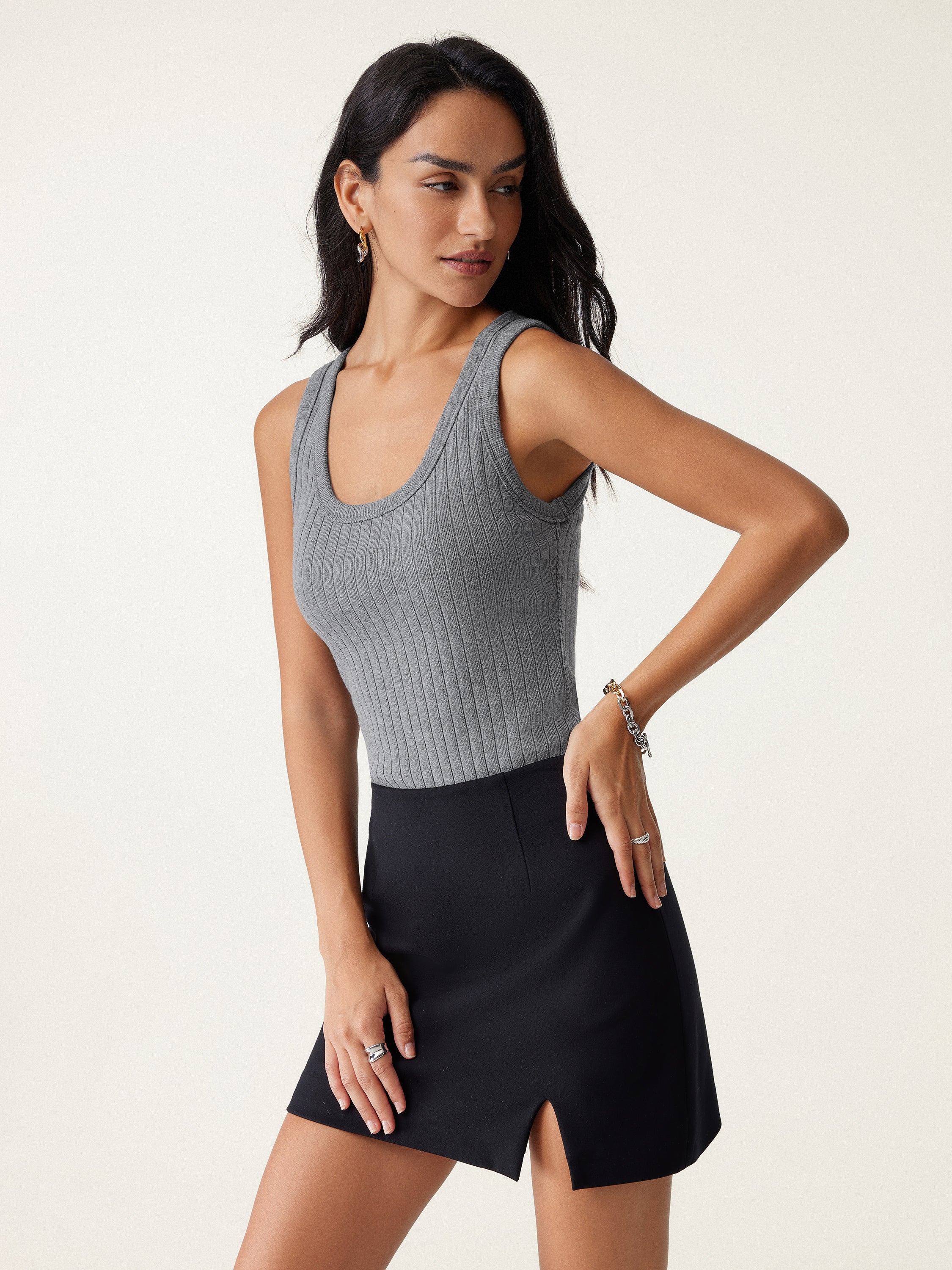 Wide Rib Scoop Brami Tank